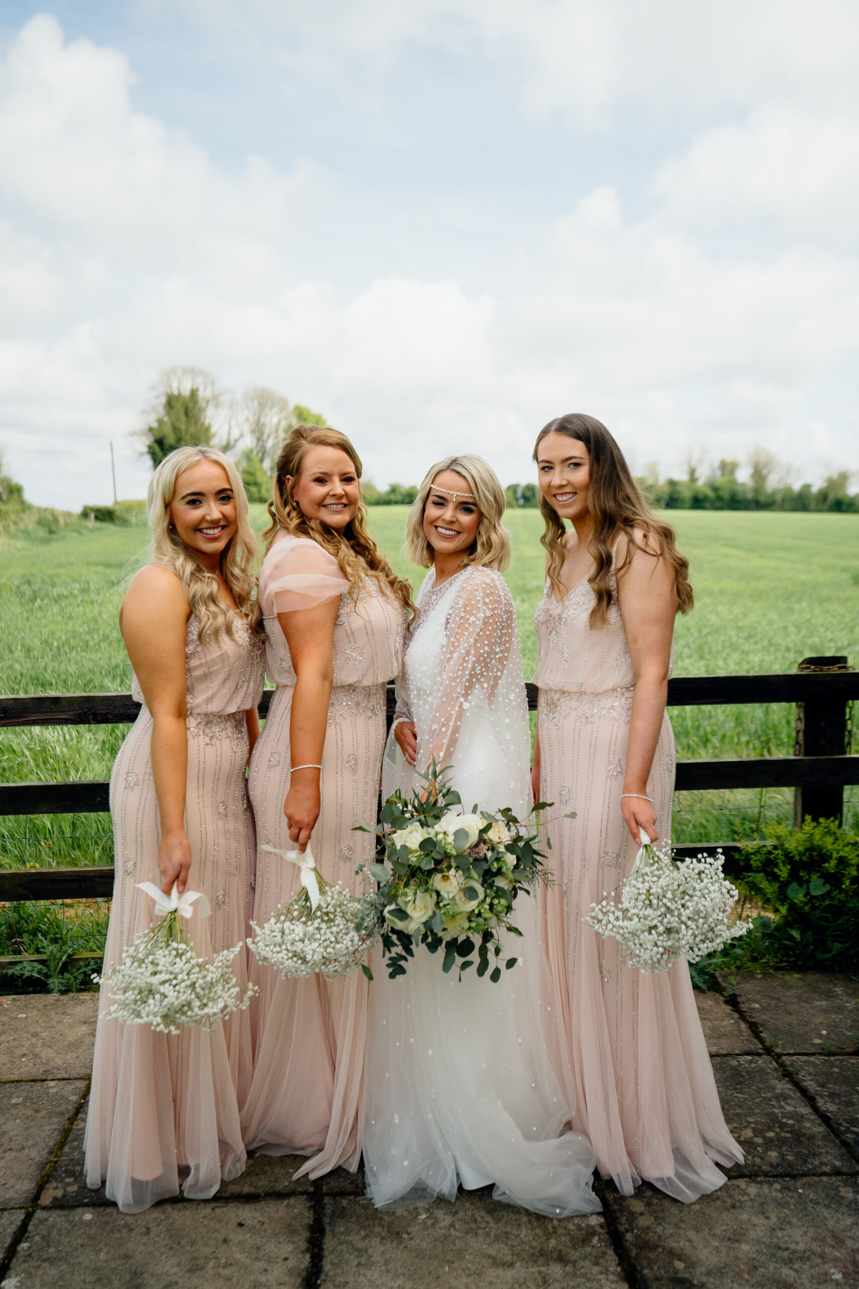 A group of women in dresses