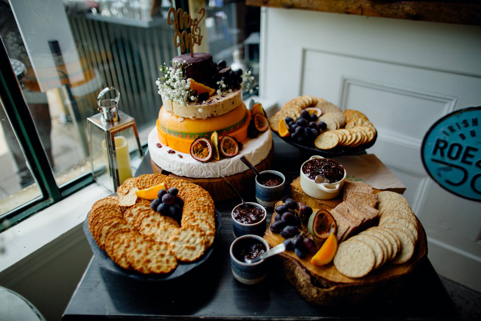 A table with food on it