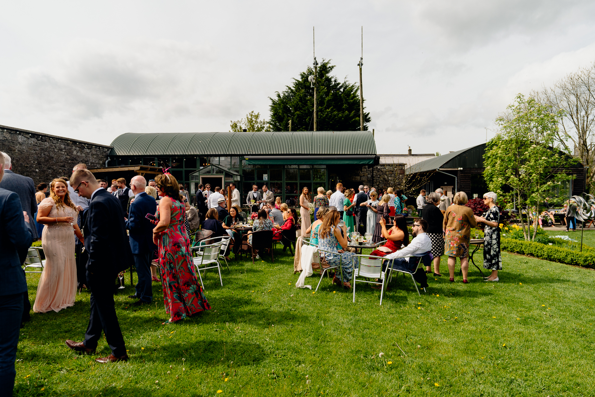 A group of people at a function