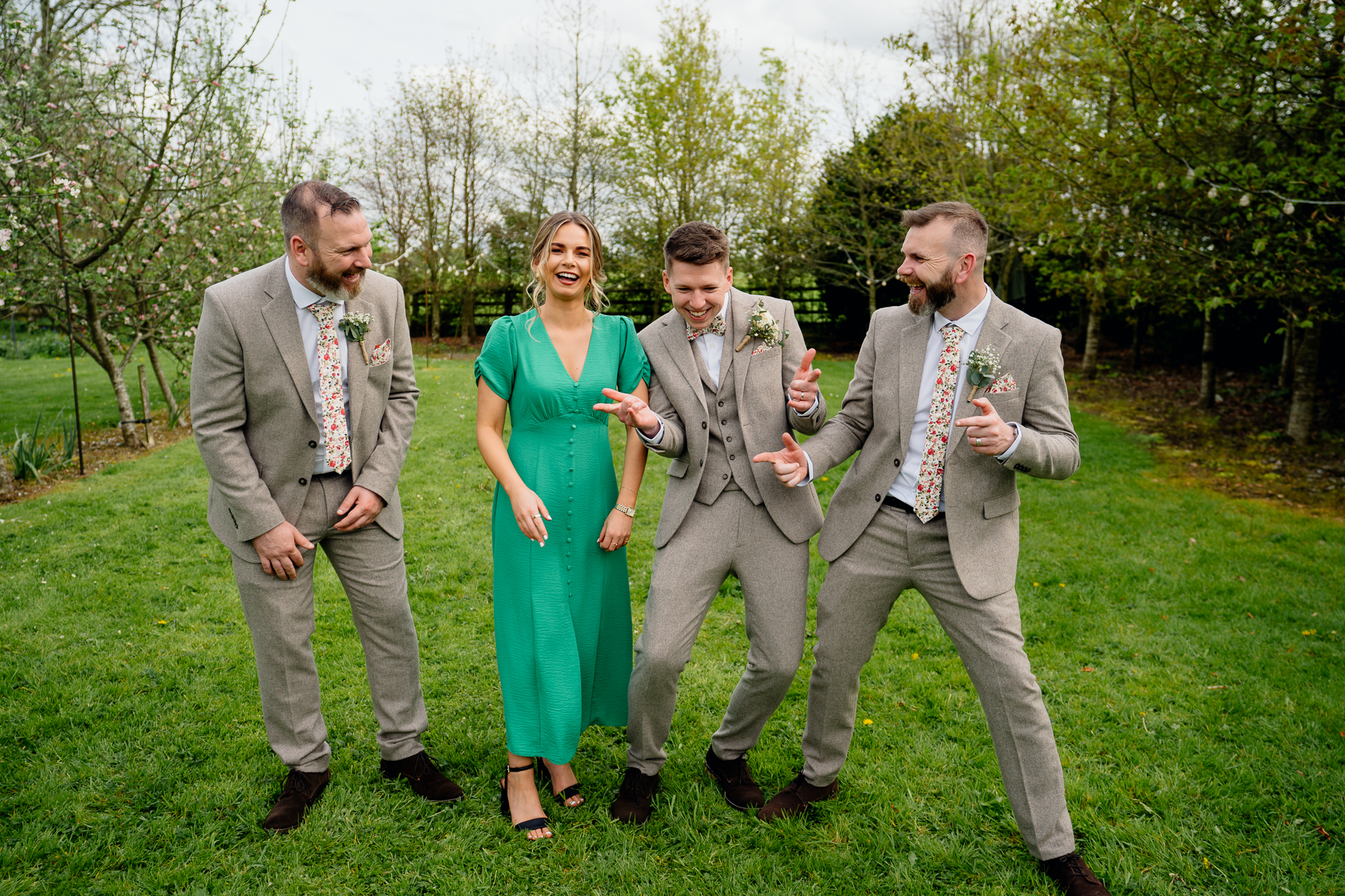 A group of people posing for a photo