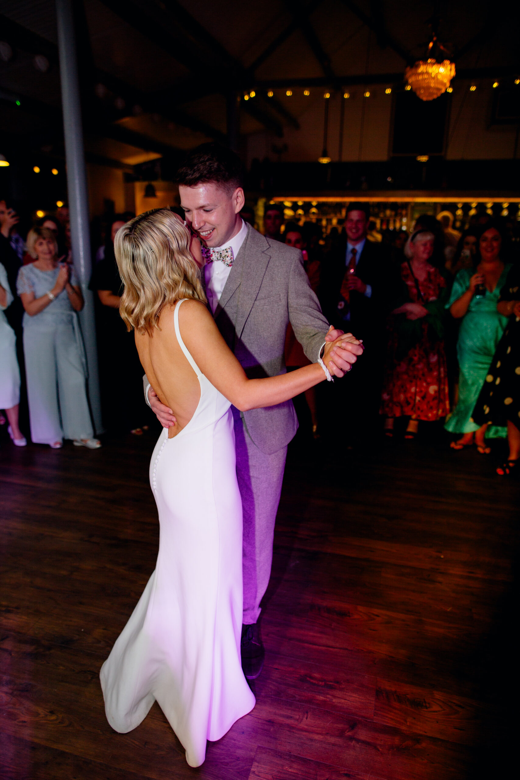 A man and woman dancing