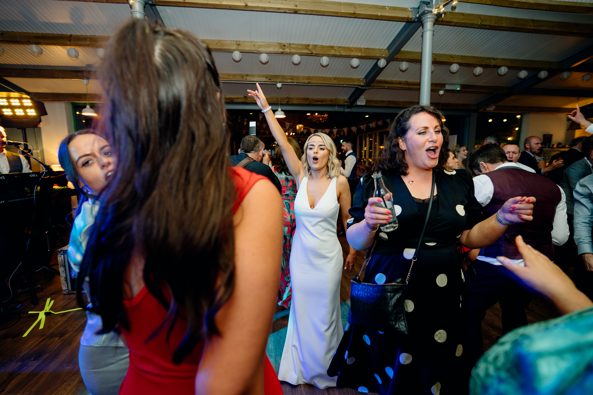 A group of women dancing