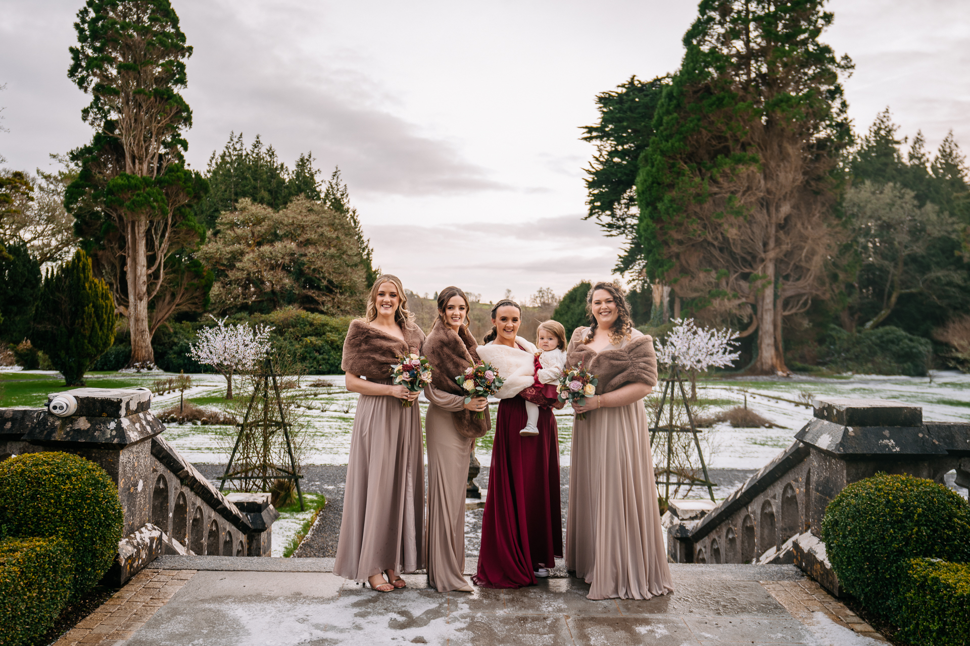 A group of women posing for a photo