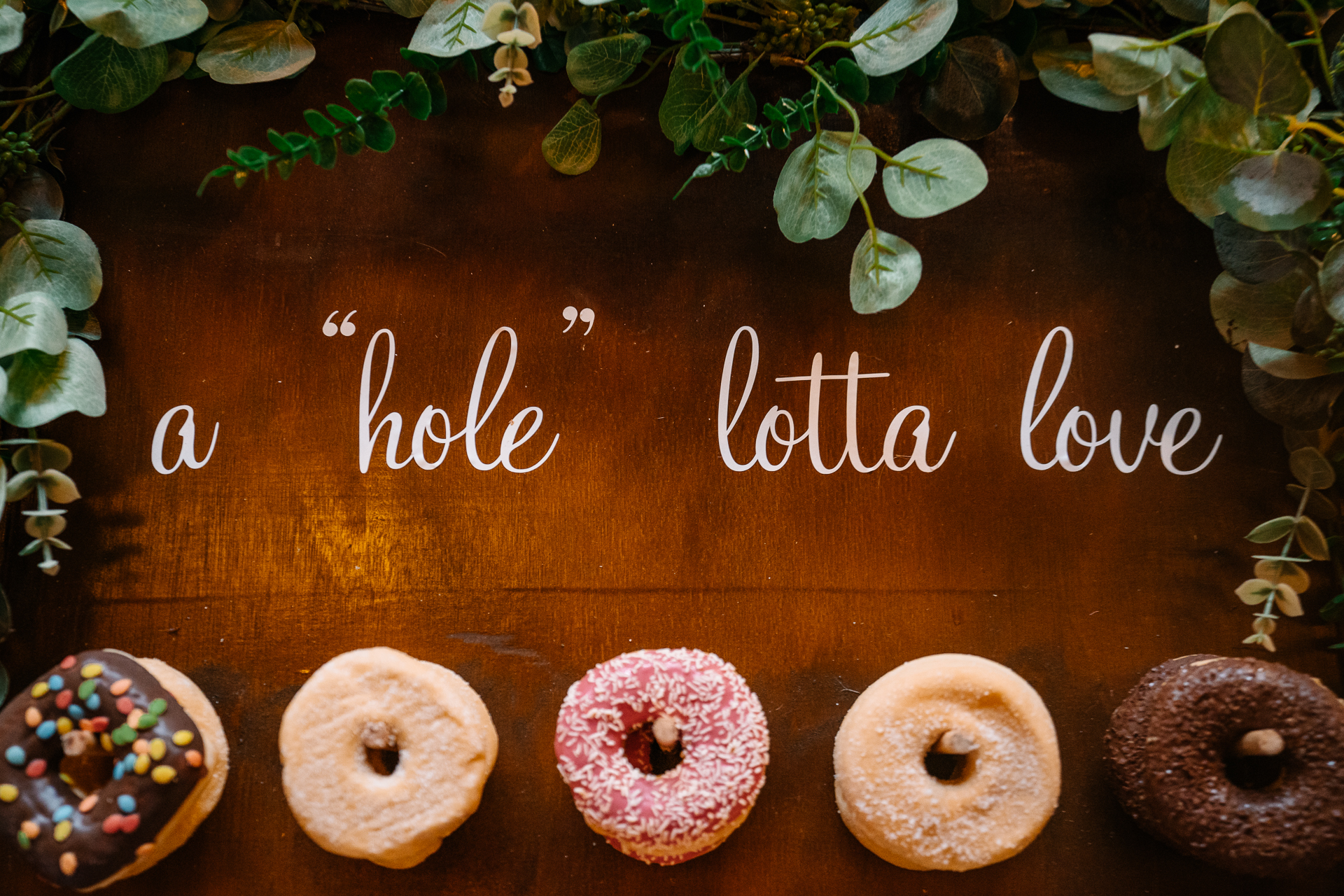 A group of donuts on a table