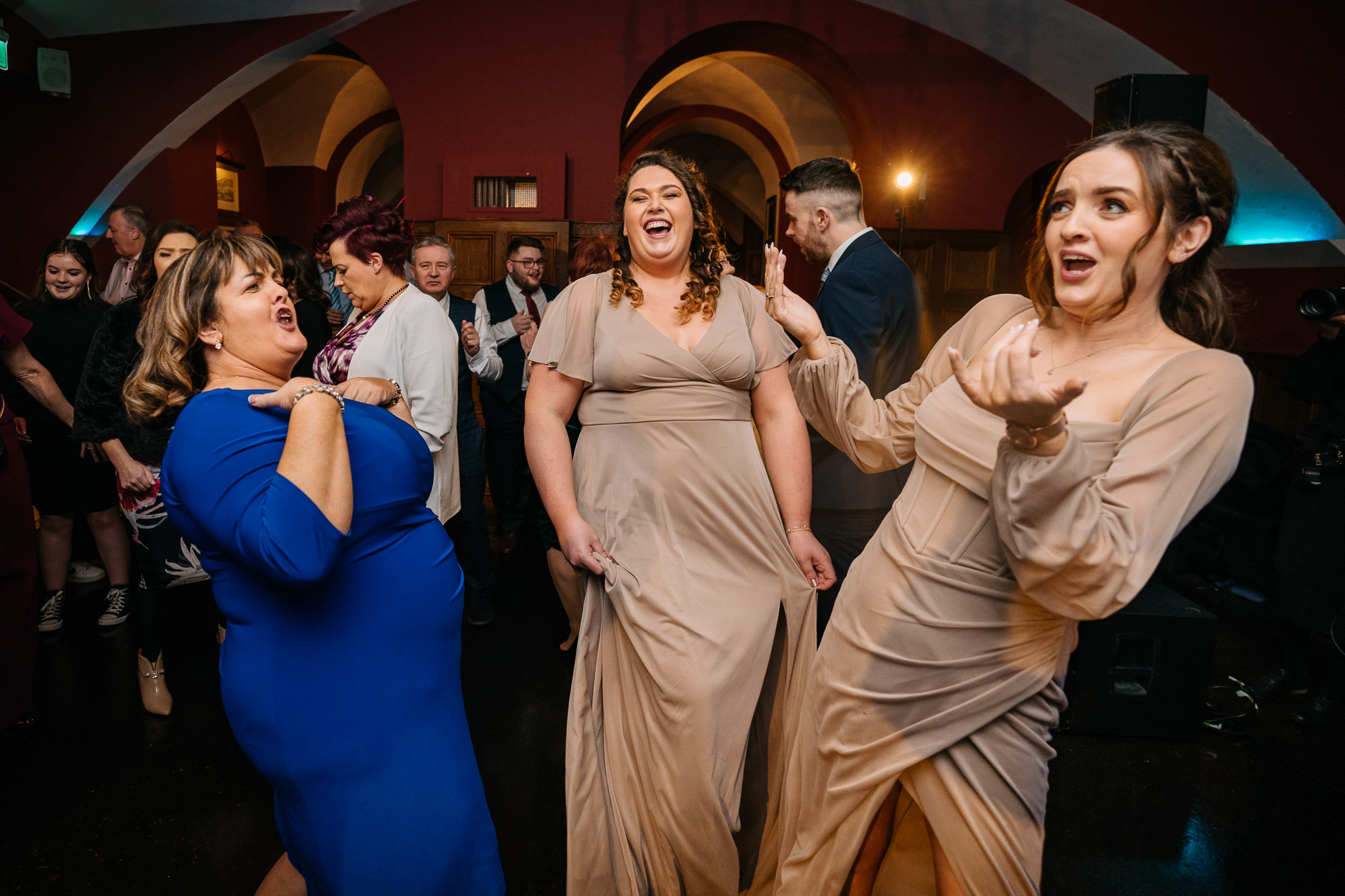 A group of women dancing