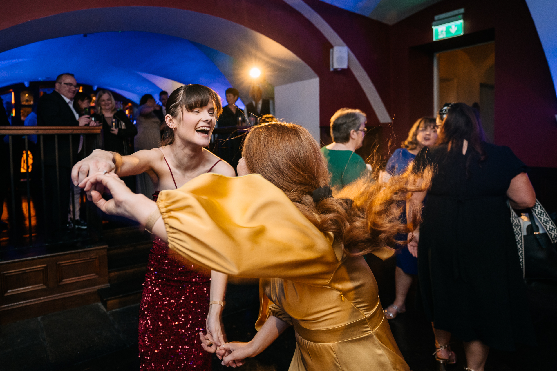 A group of women dancing