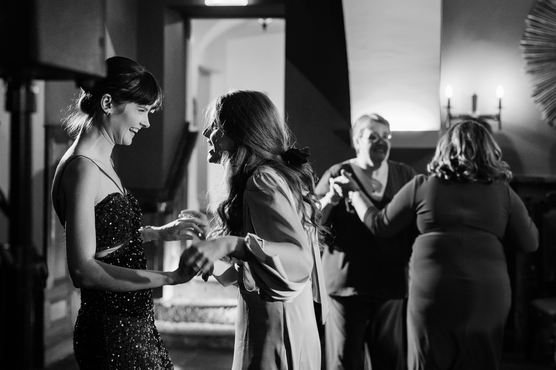 A group of women dancing