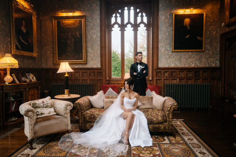 A man and woman in a room