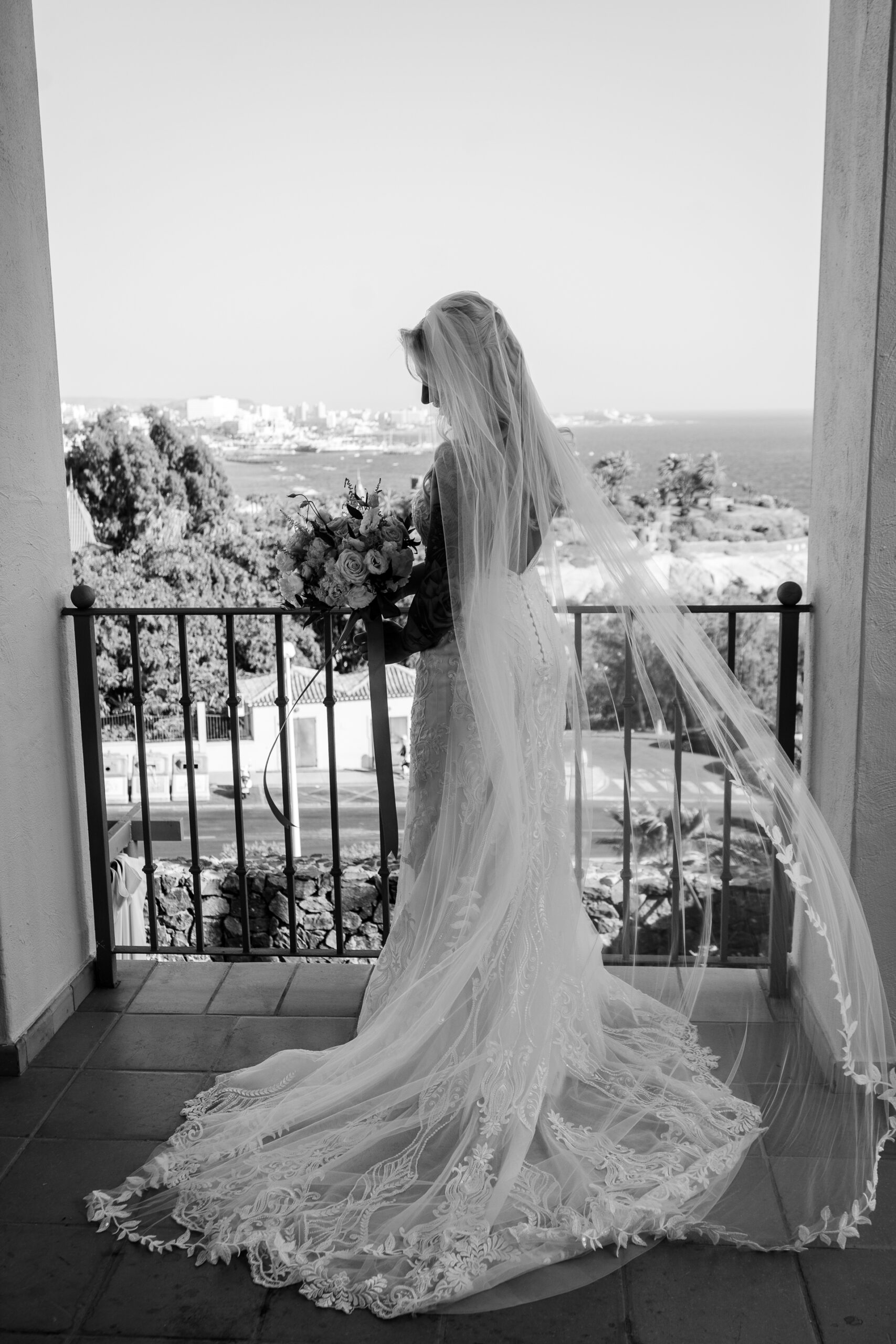 A person in a wedding dress