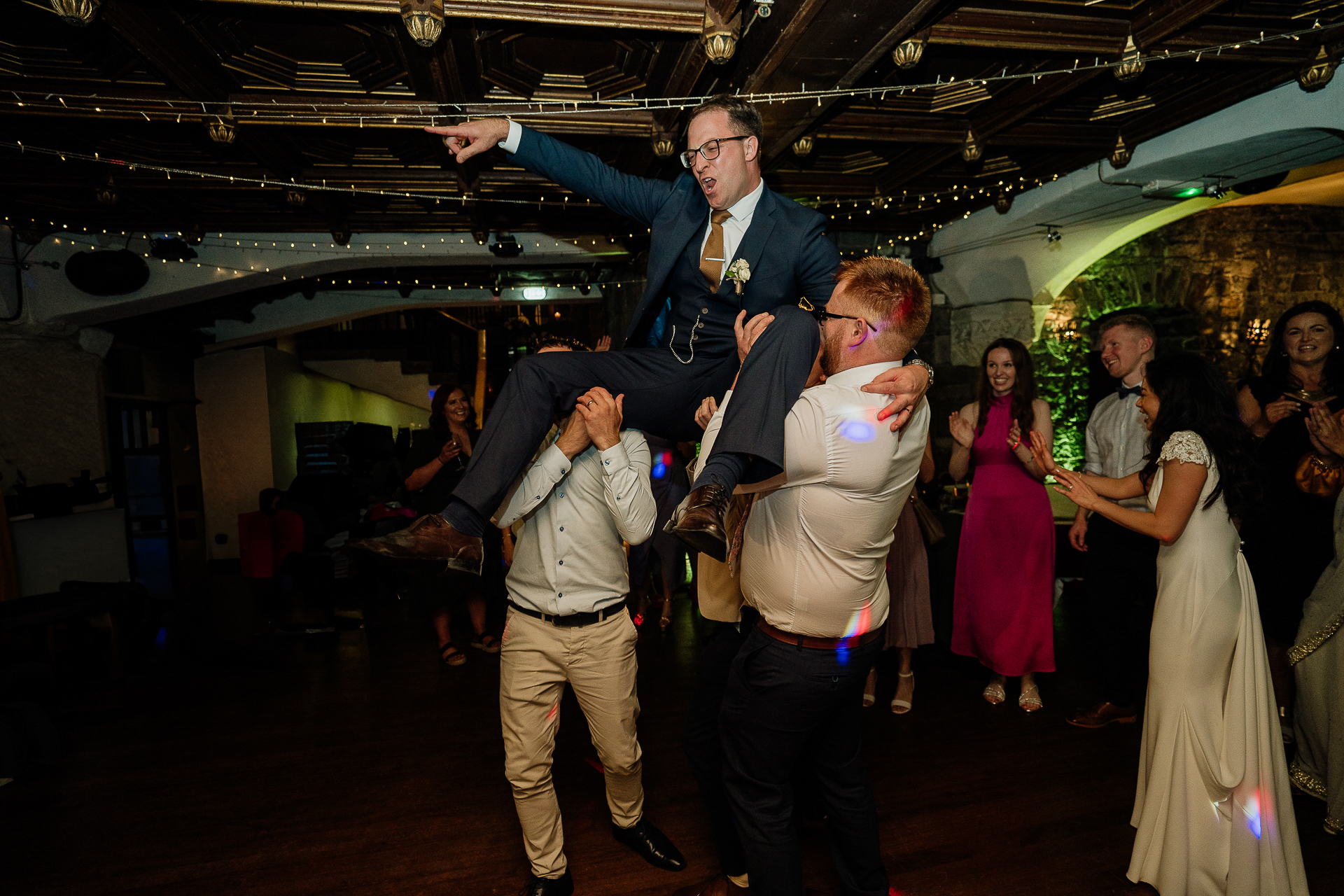 A man and woman dancing