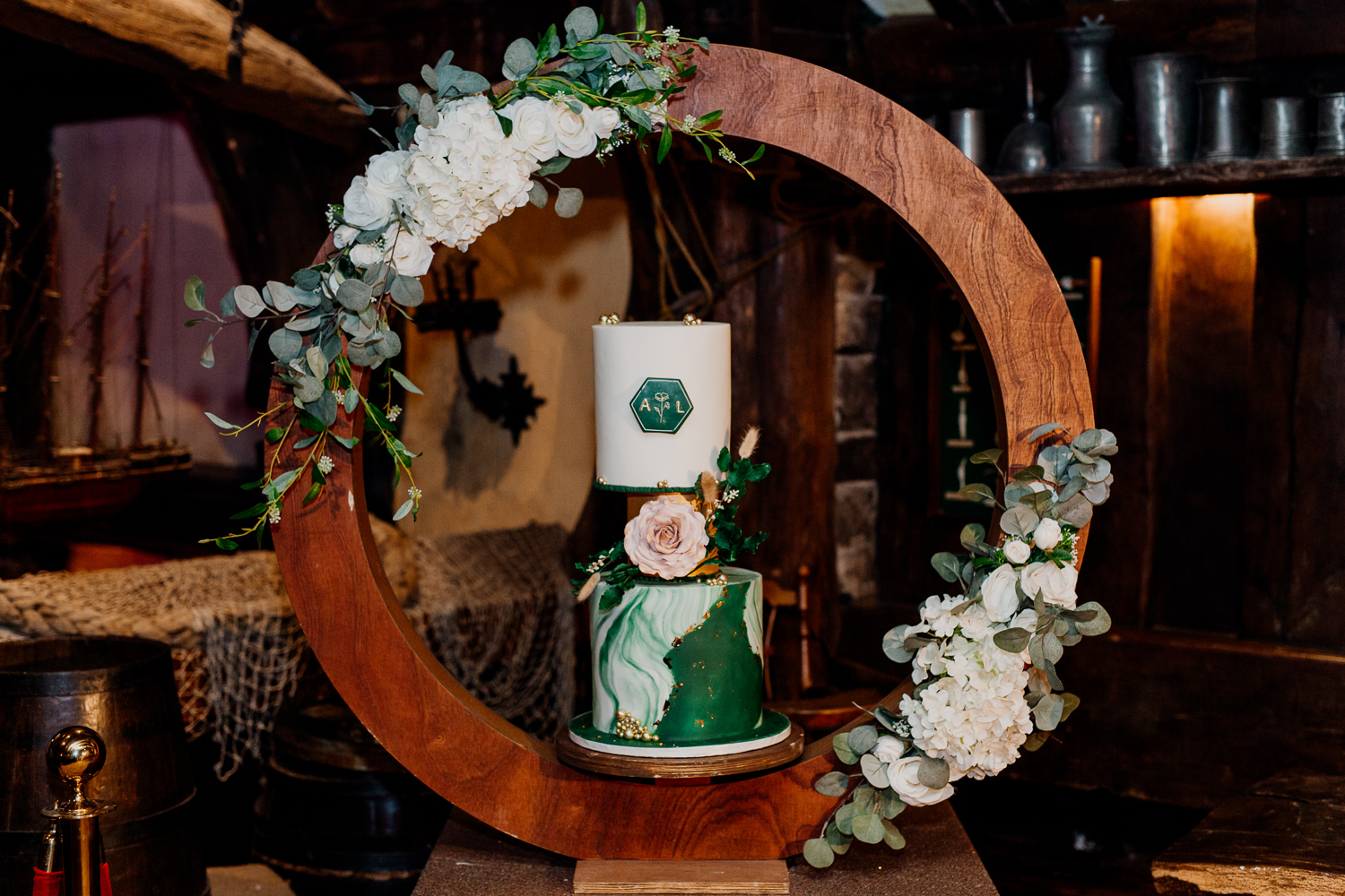 A vase with flowers on a table