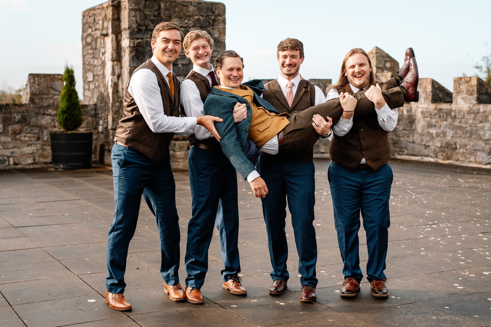 A group of people posing for a photo