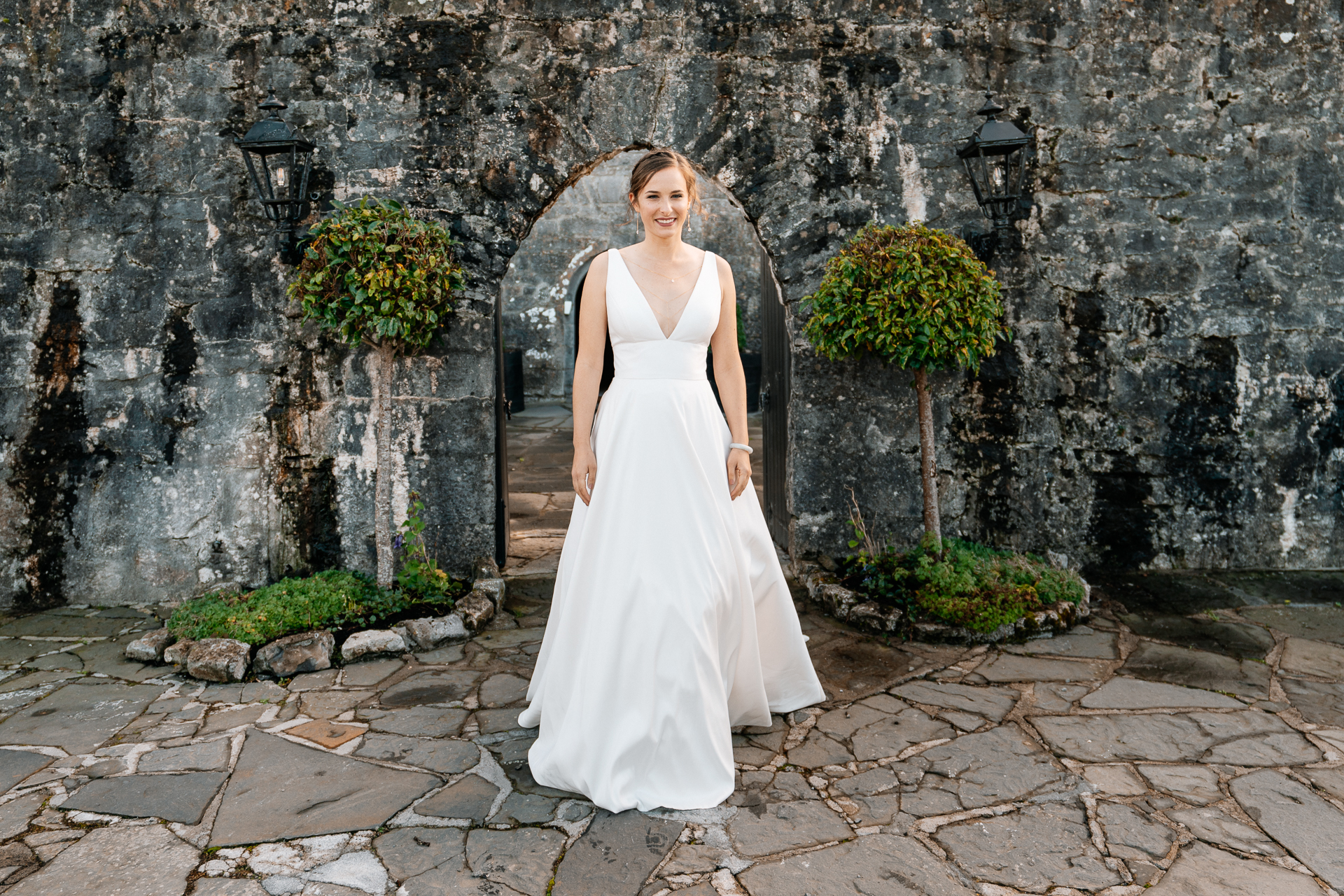 A person in a white dress