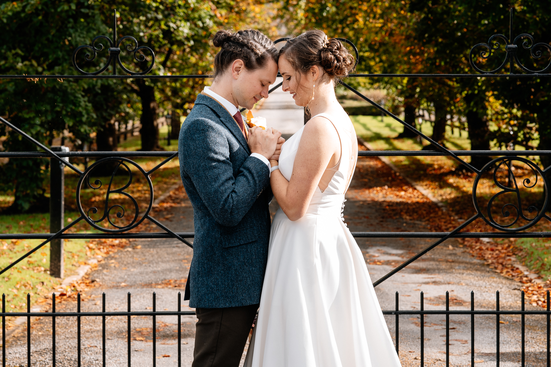 A man and woman kissing