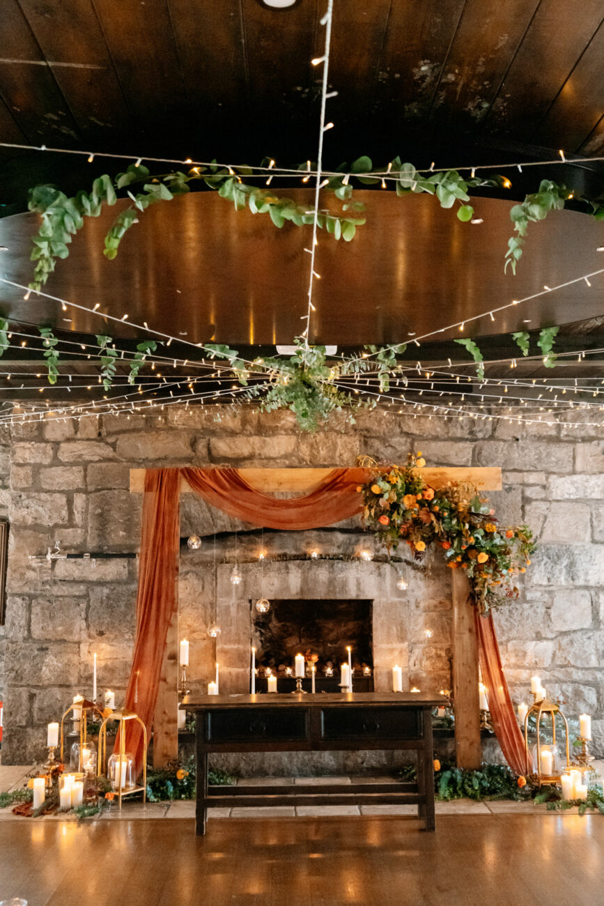 Indoor Ceremony In Cloughan Castle Wedding