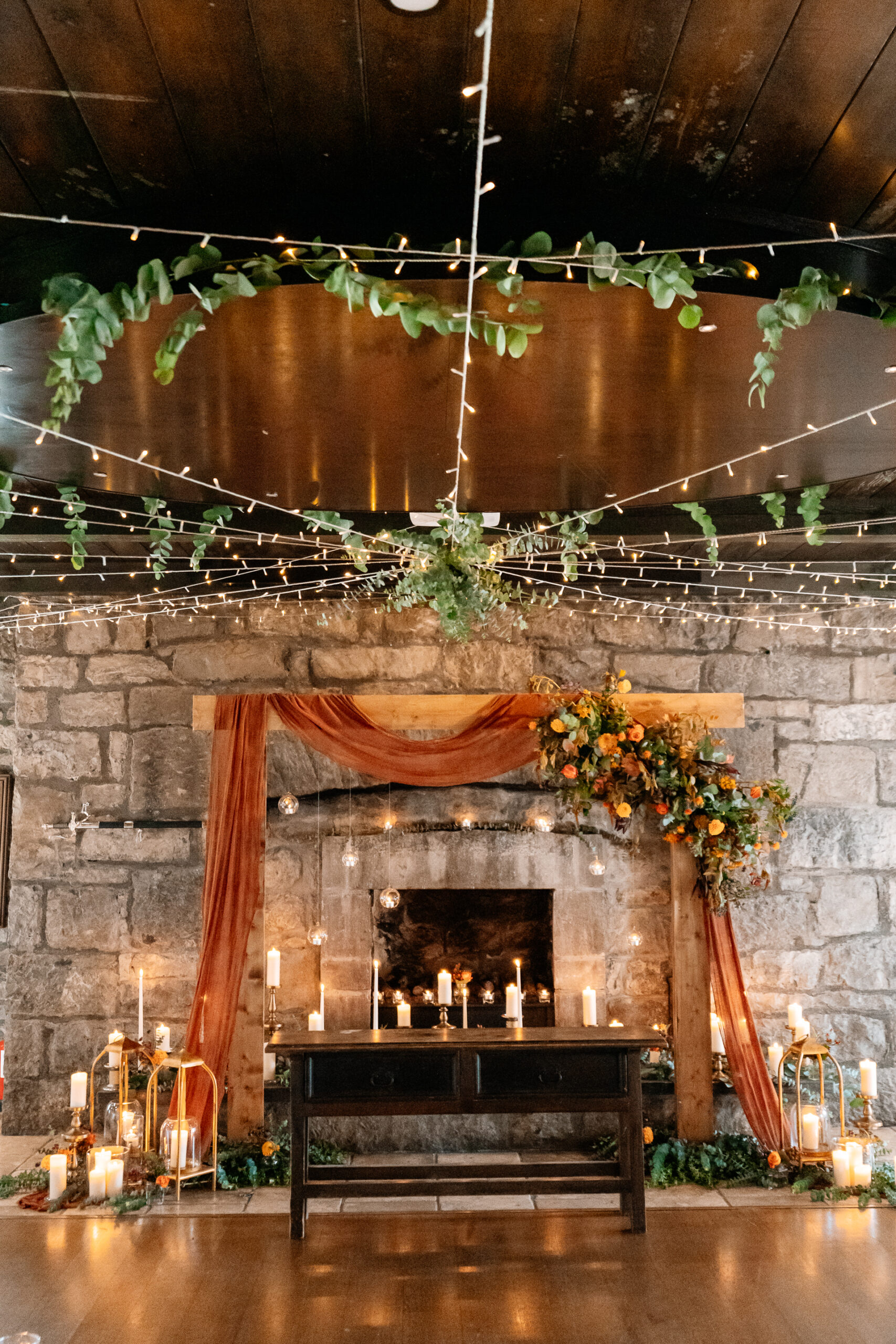 Indoor Ceremony In Cloughan Castle Wedding