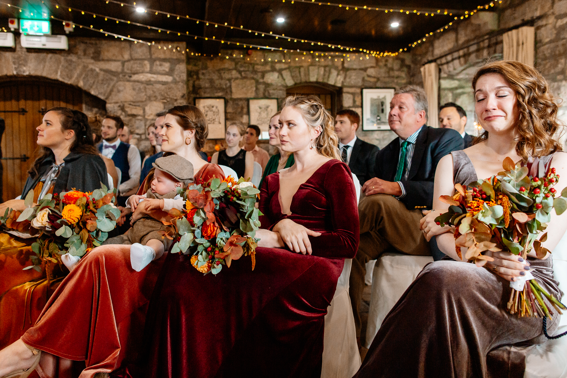 A group of people sitting in chairs