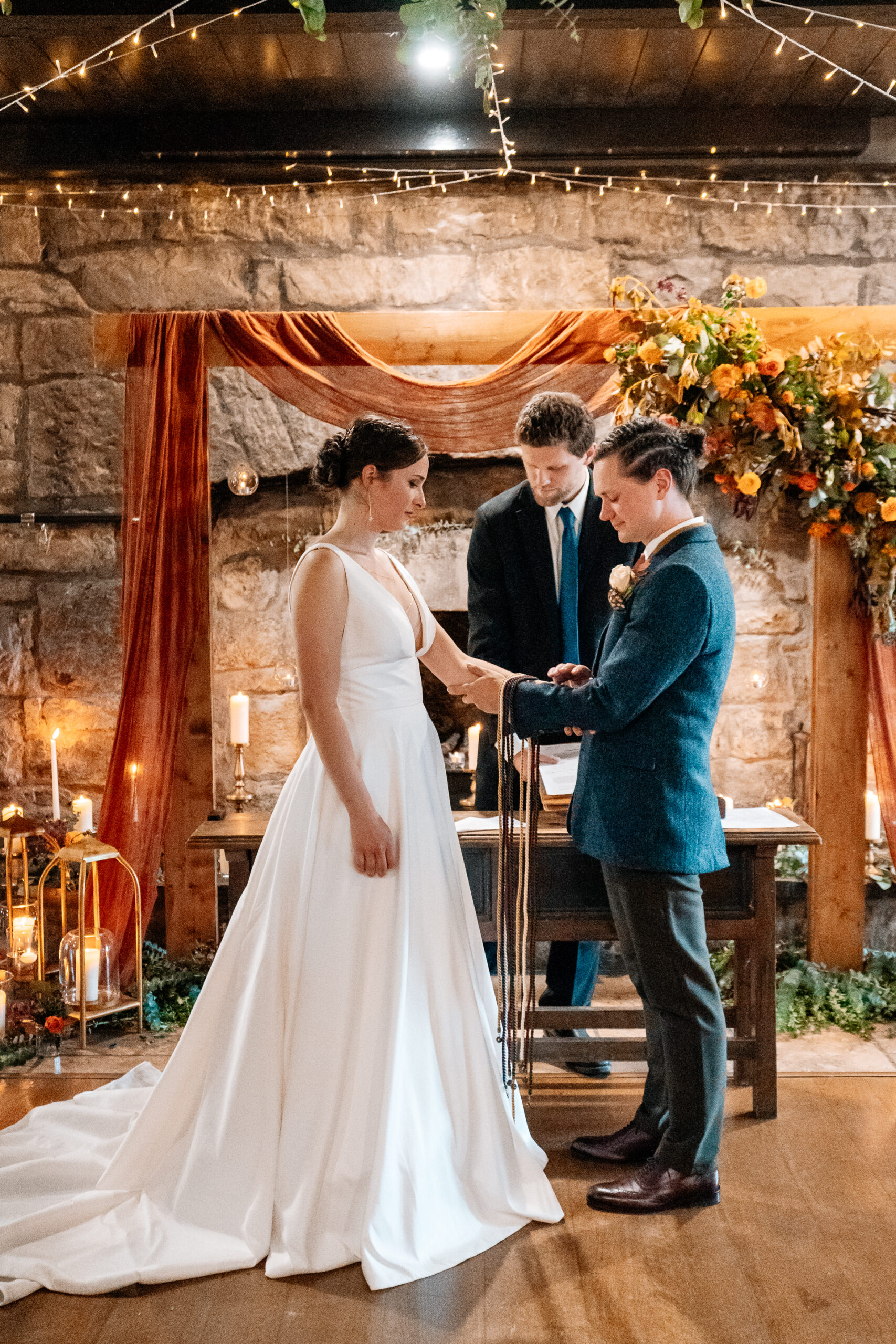 Indoor Ceremony In Cloughan Castle Wedding