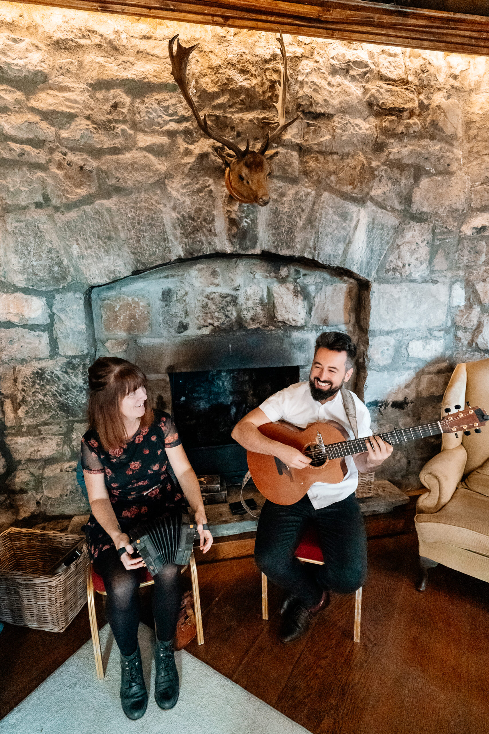 Indoor Ceremony In Cloughan Castle Wedding