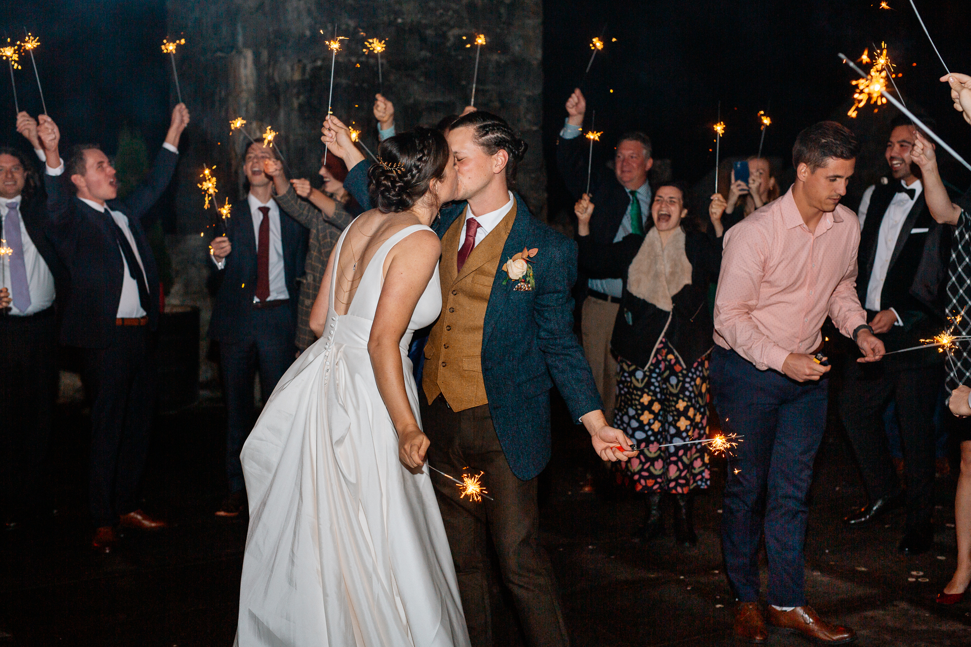 A man and woman dancing