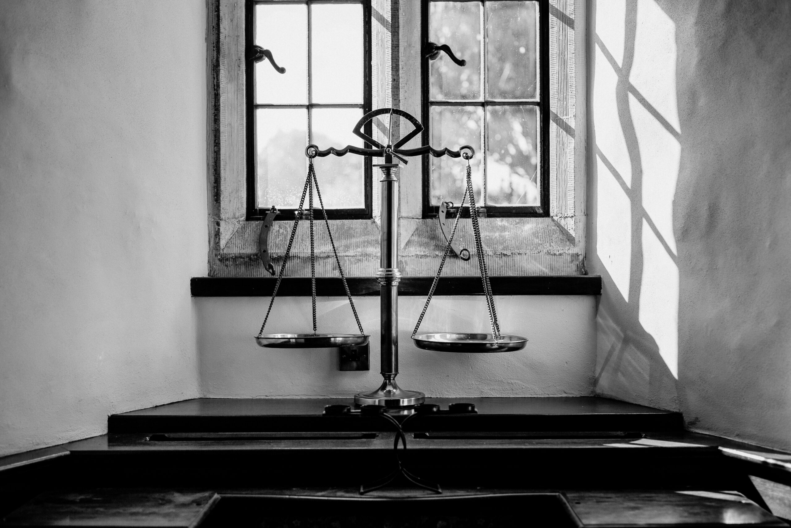 A set of metal objects on a table