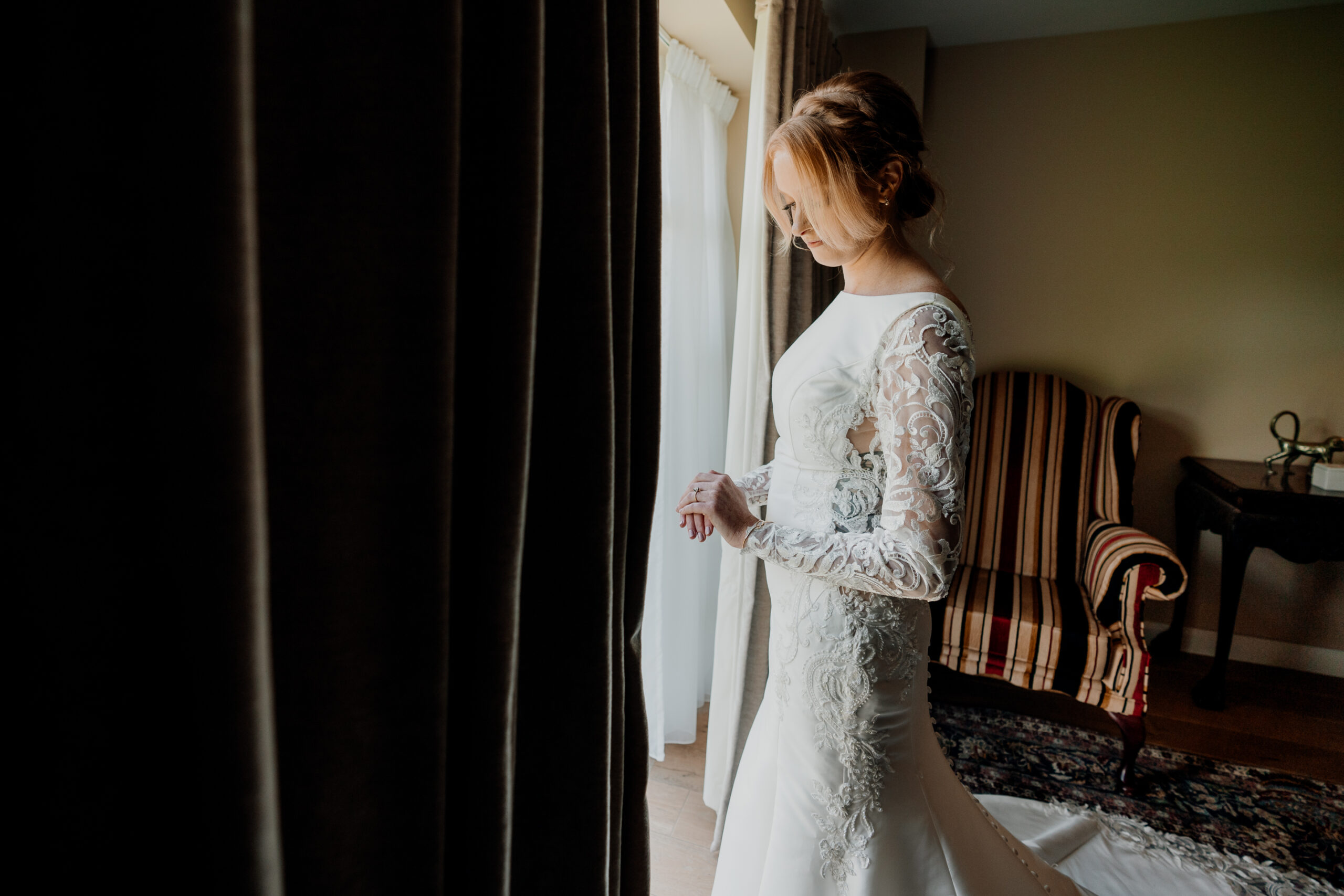 A person in a white dress