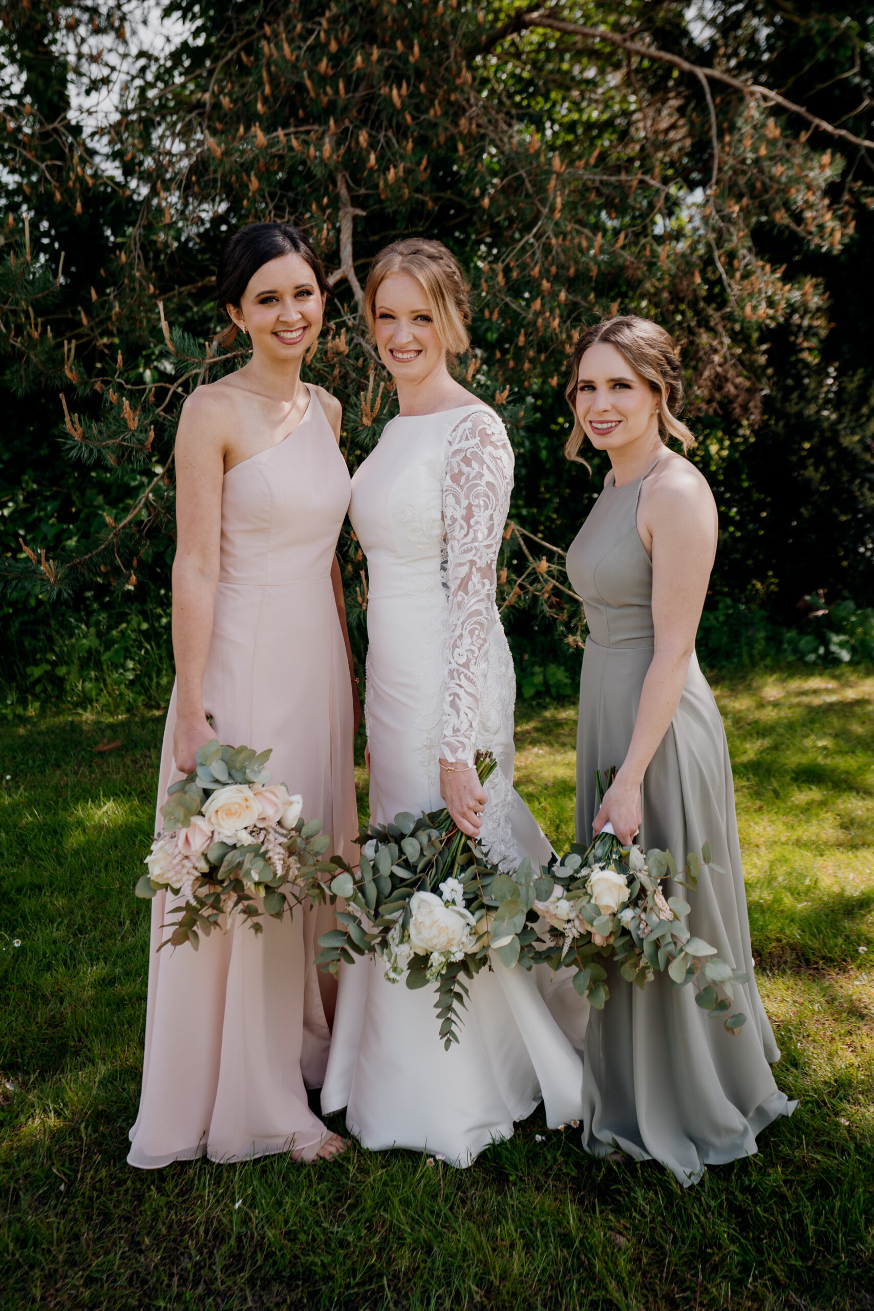 A group of women in dresses