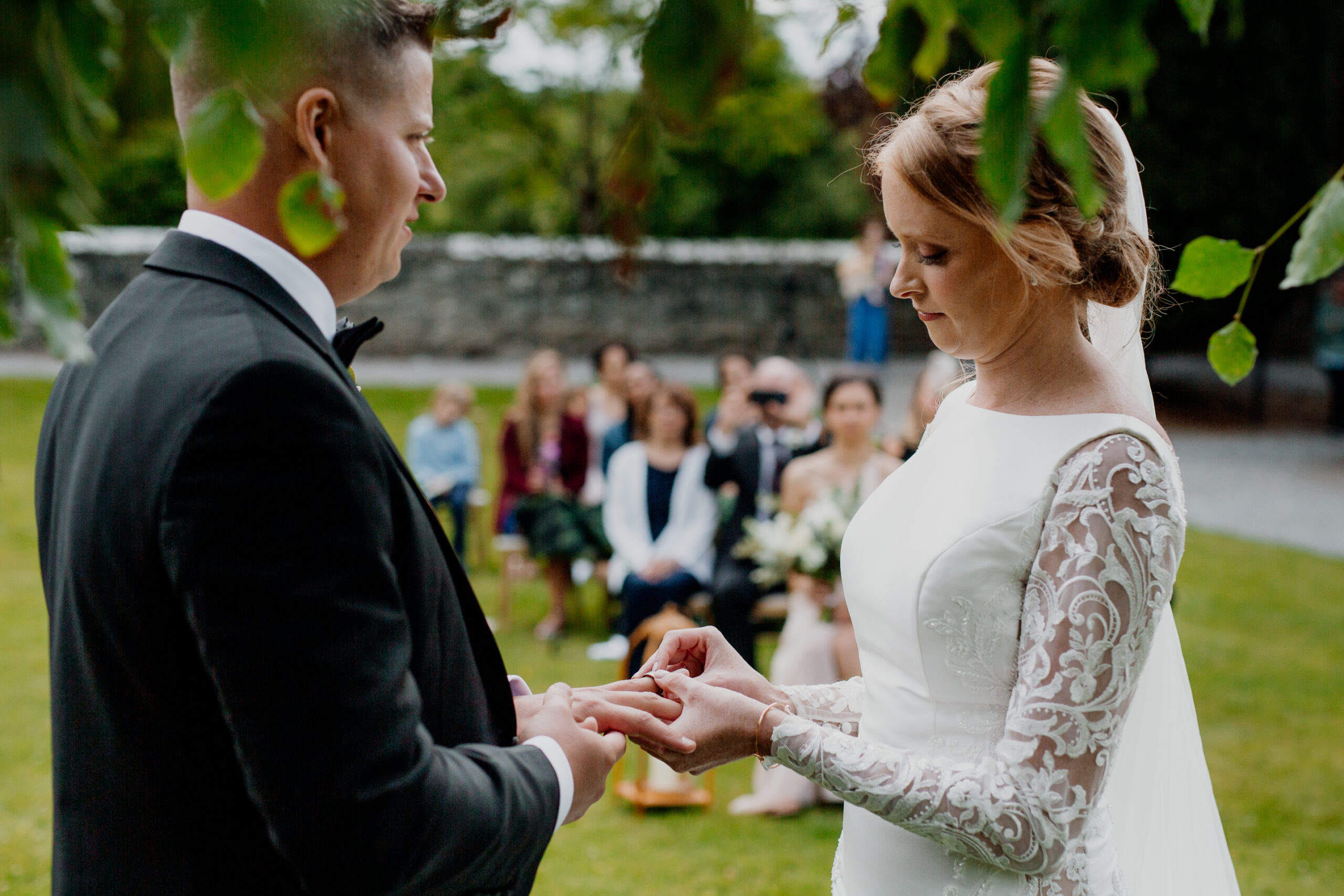 A man and woman holding hands