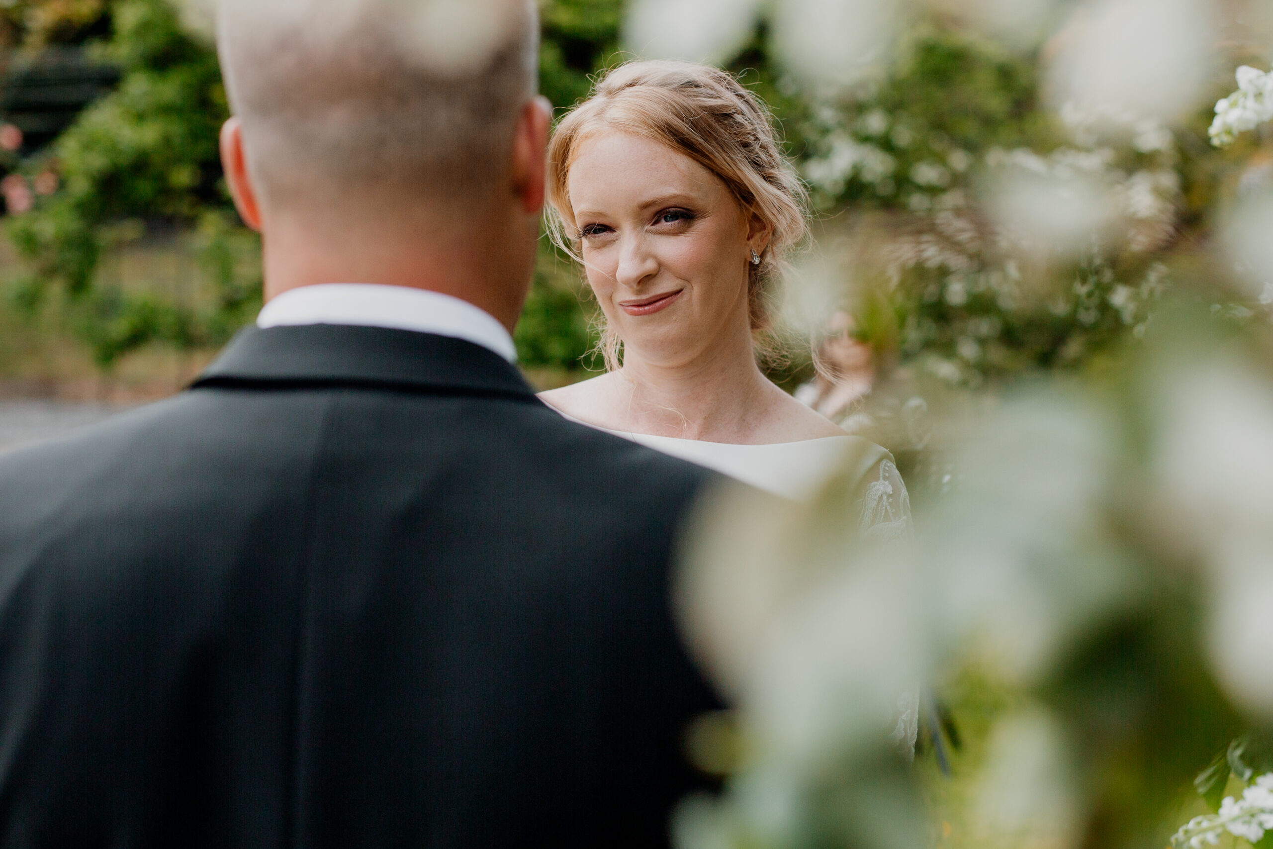 A man and woman in formal wear