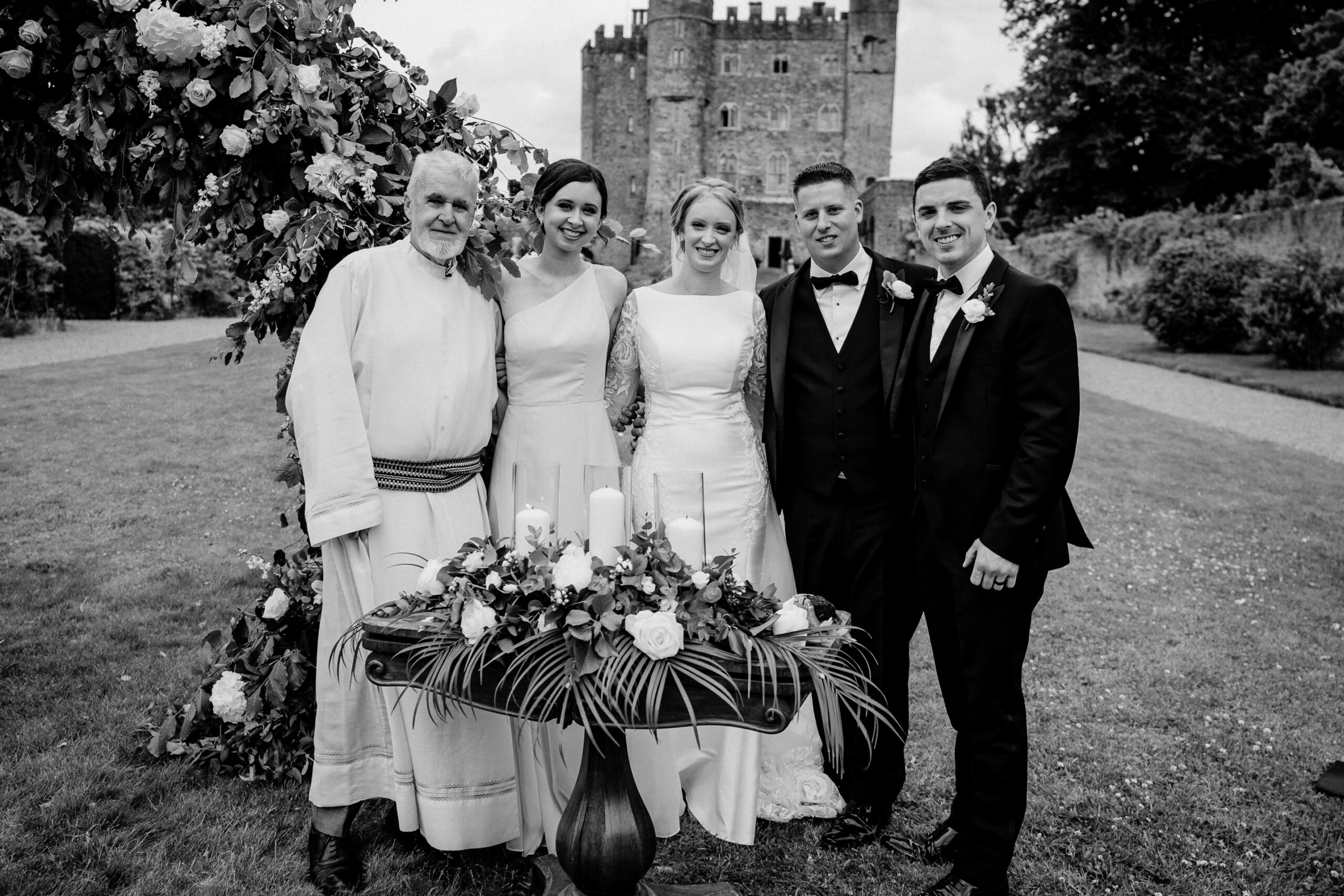 A group of people posing for a photo