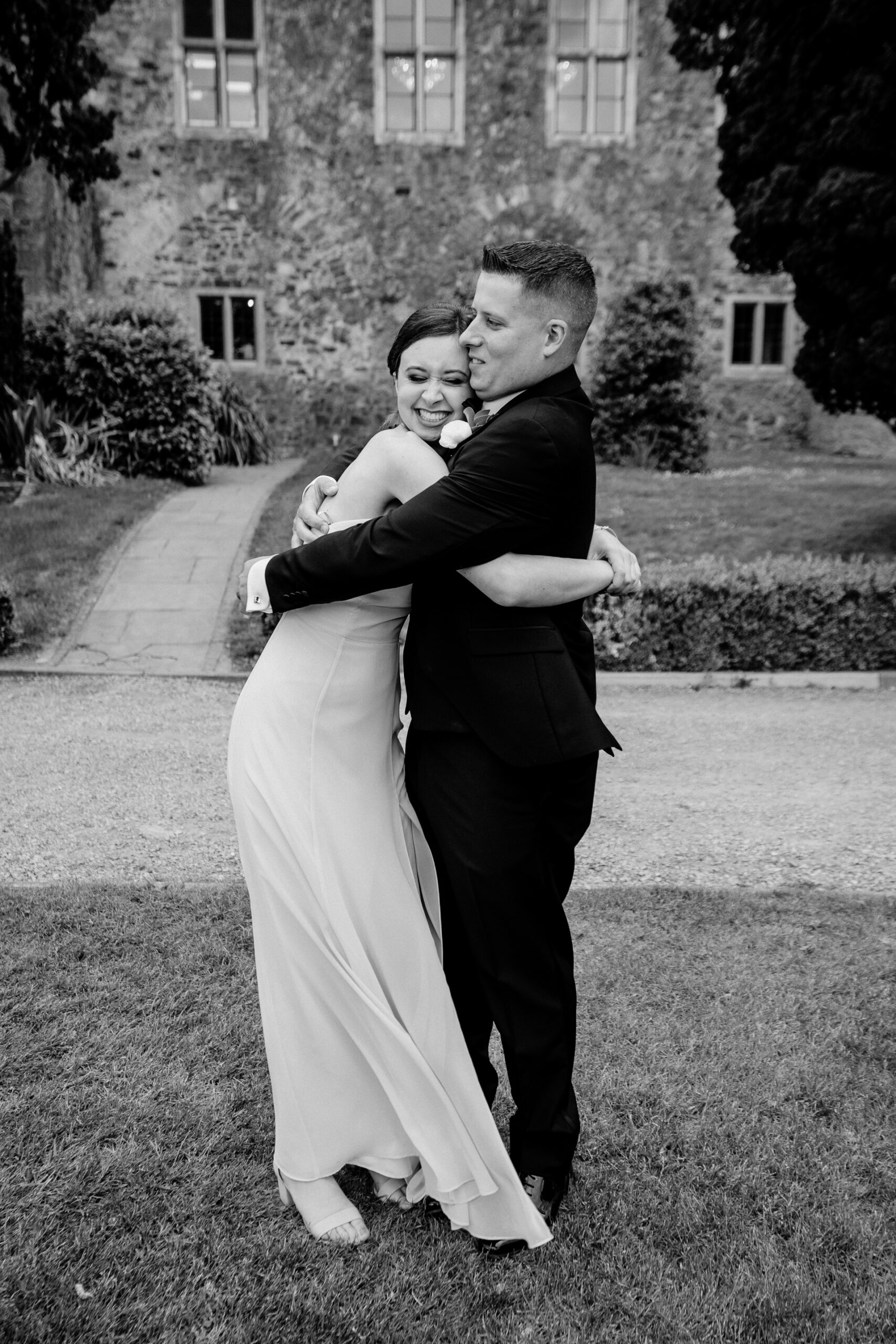 A man and woman posing for a picture