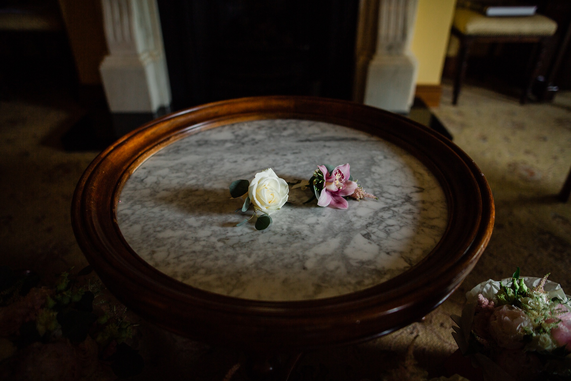 A bowl with flowers in it