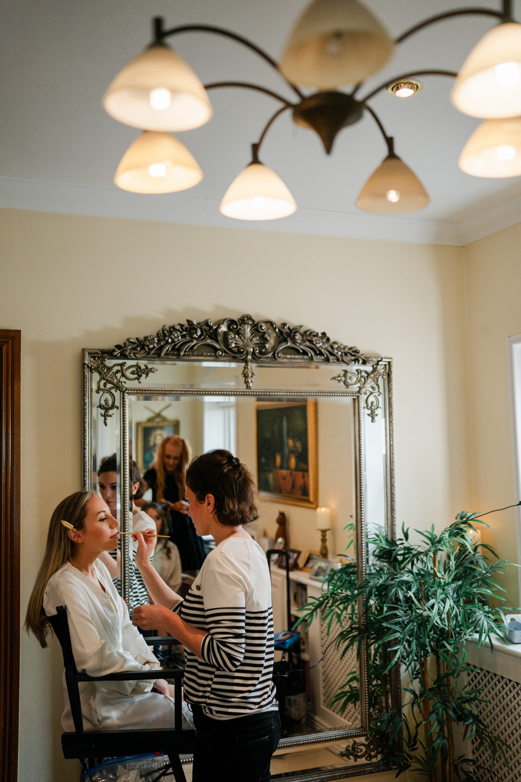 A group of people in a room