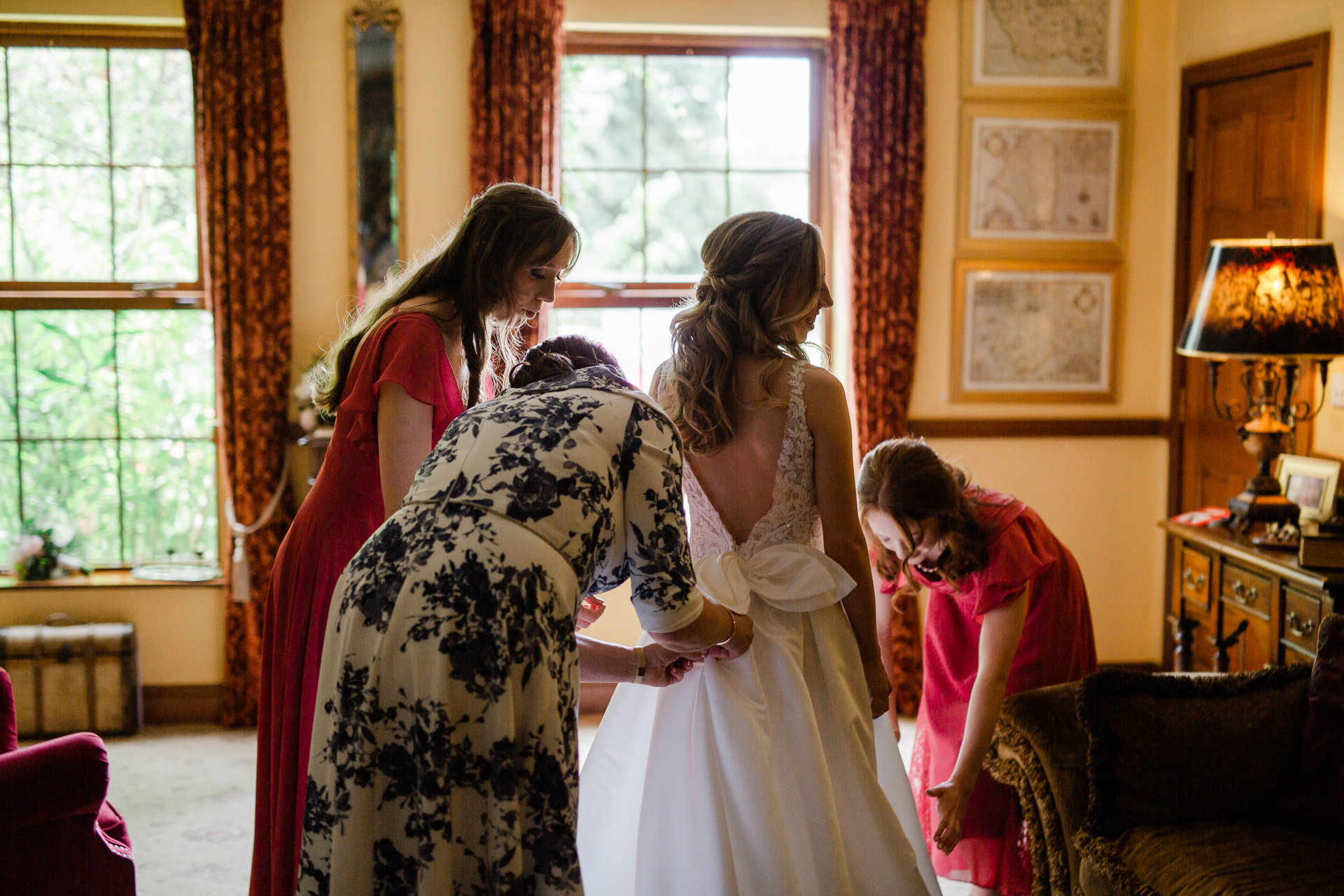 A group of women in a room