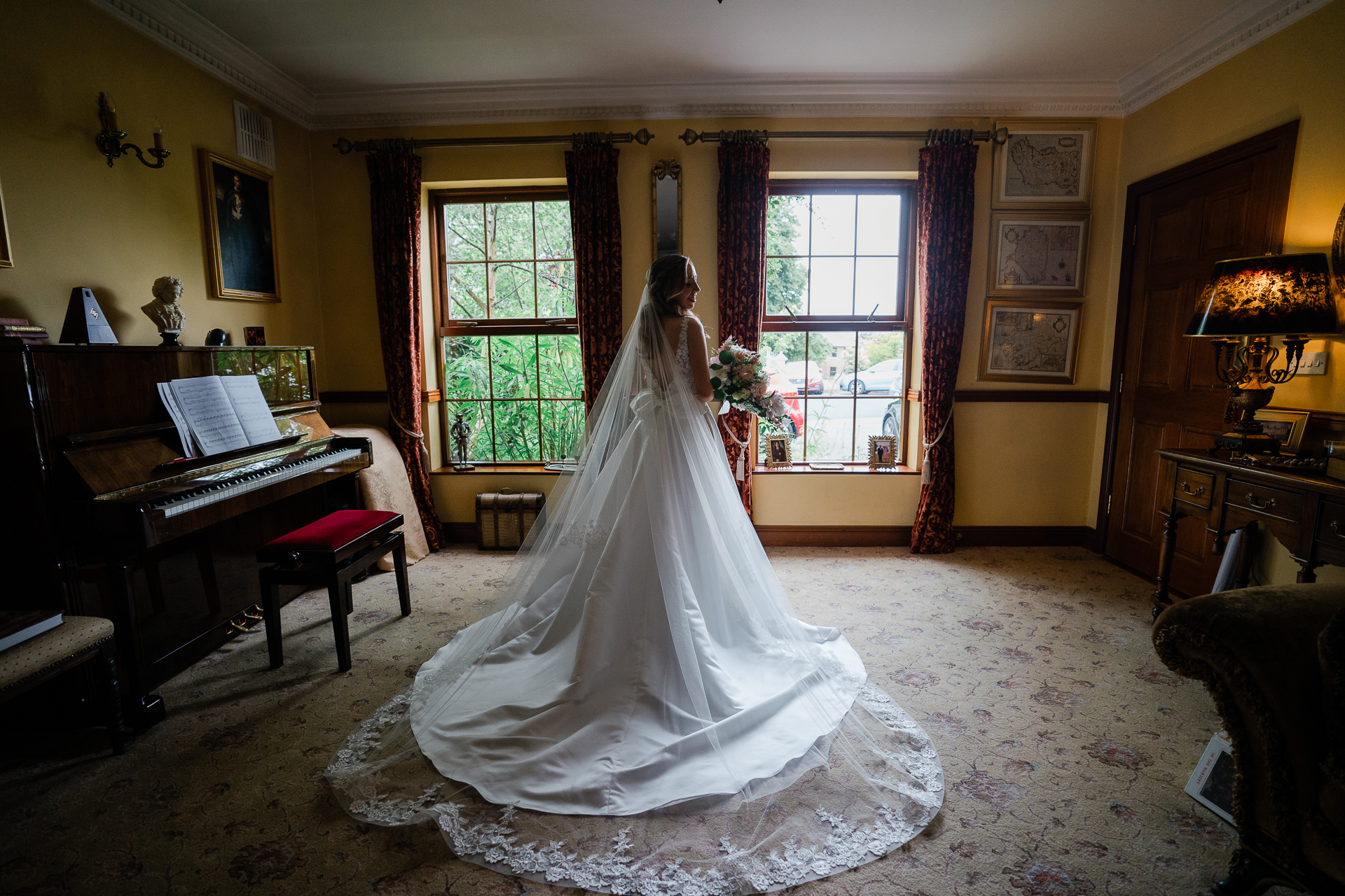 A person in a wedding dress