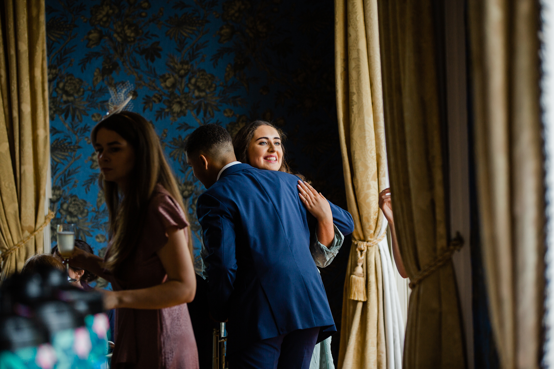 A man and woman dancing