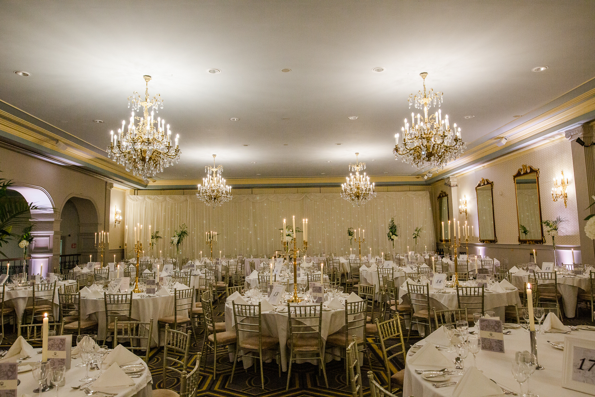 A room with tables and chairs