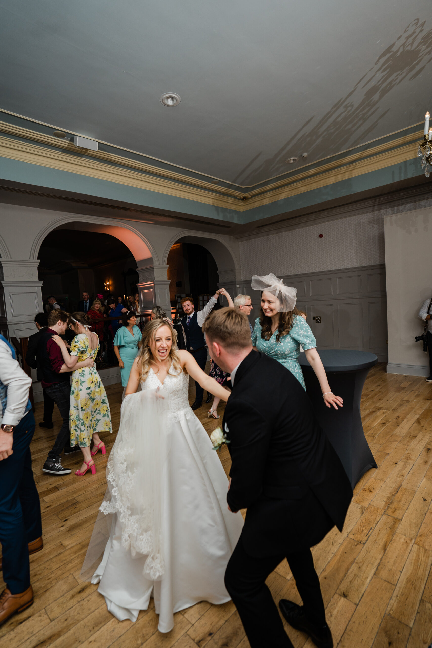 A man and woman dancing