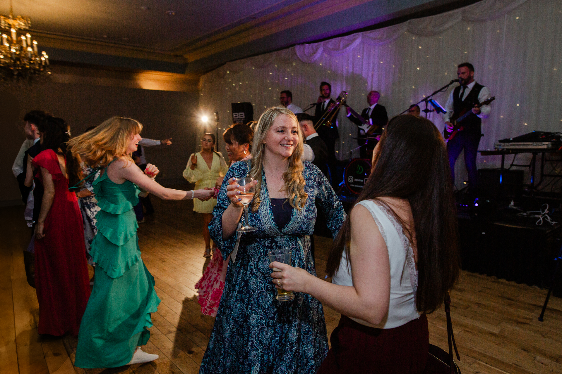 A group of women dancing