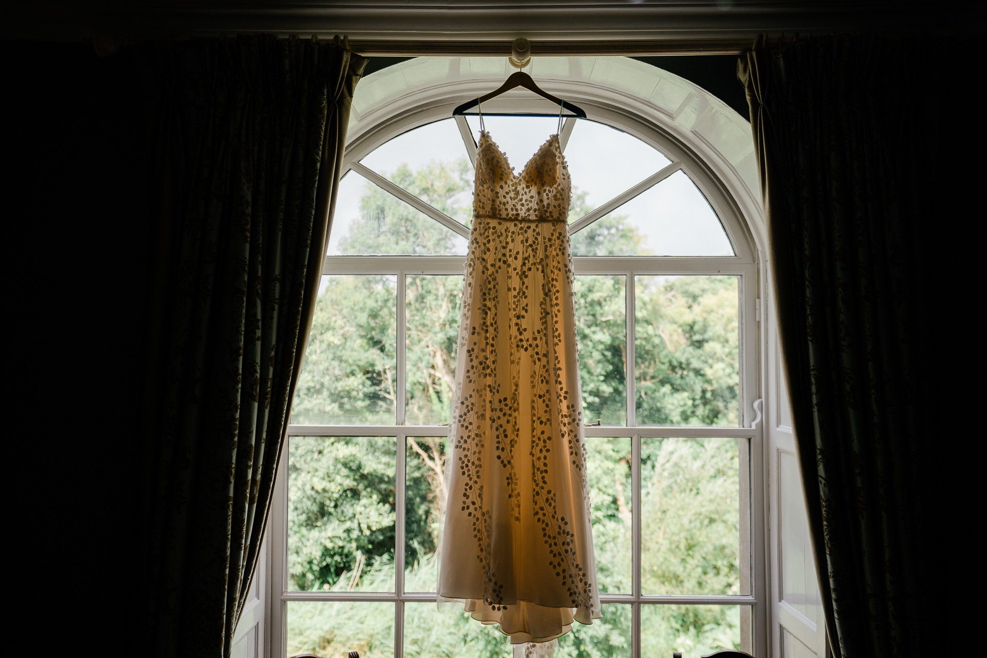 A dress in a window