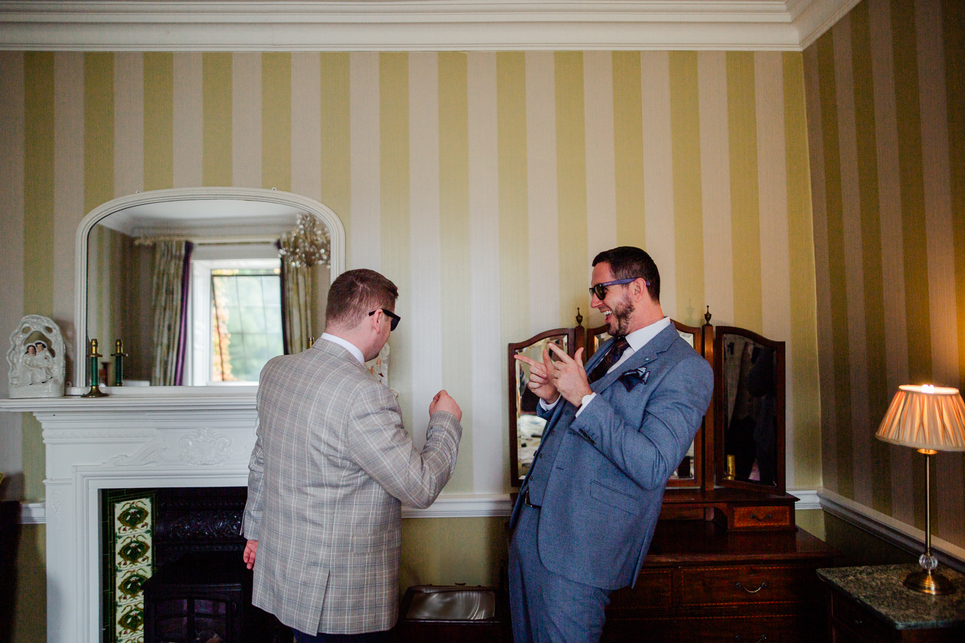 A couple of men in suits