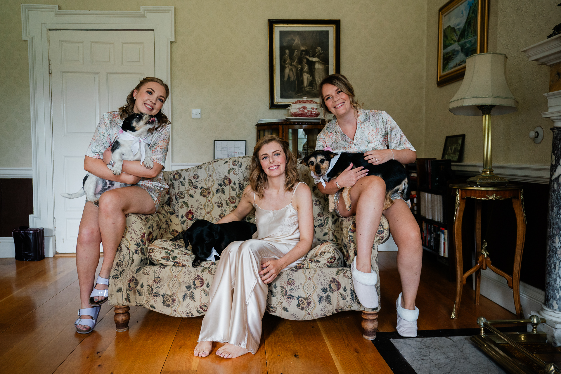 A group of women sitting on a couch