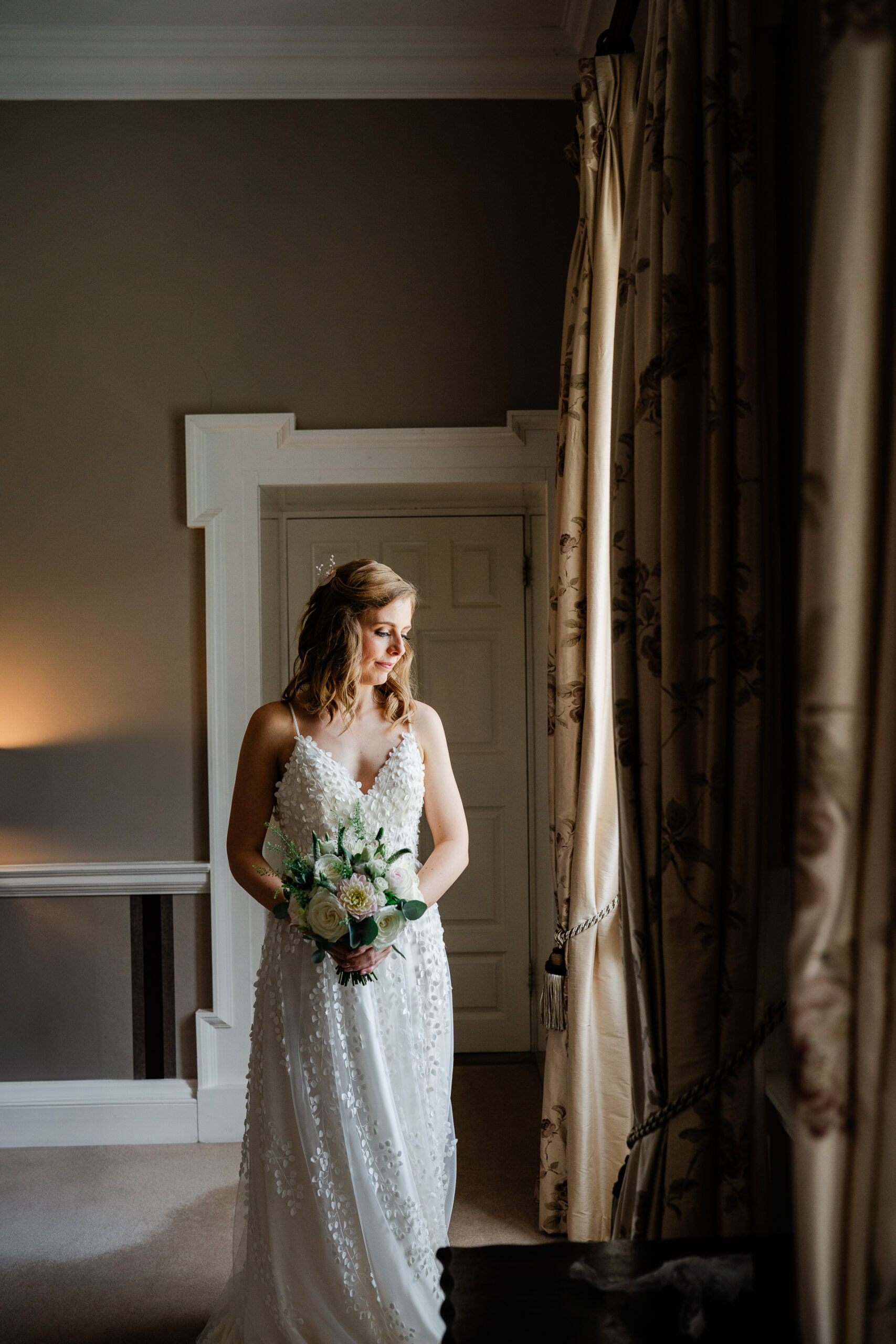 A person in a wedding dress