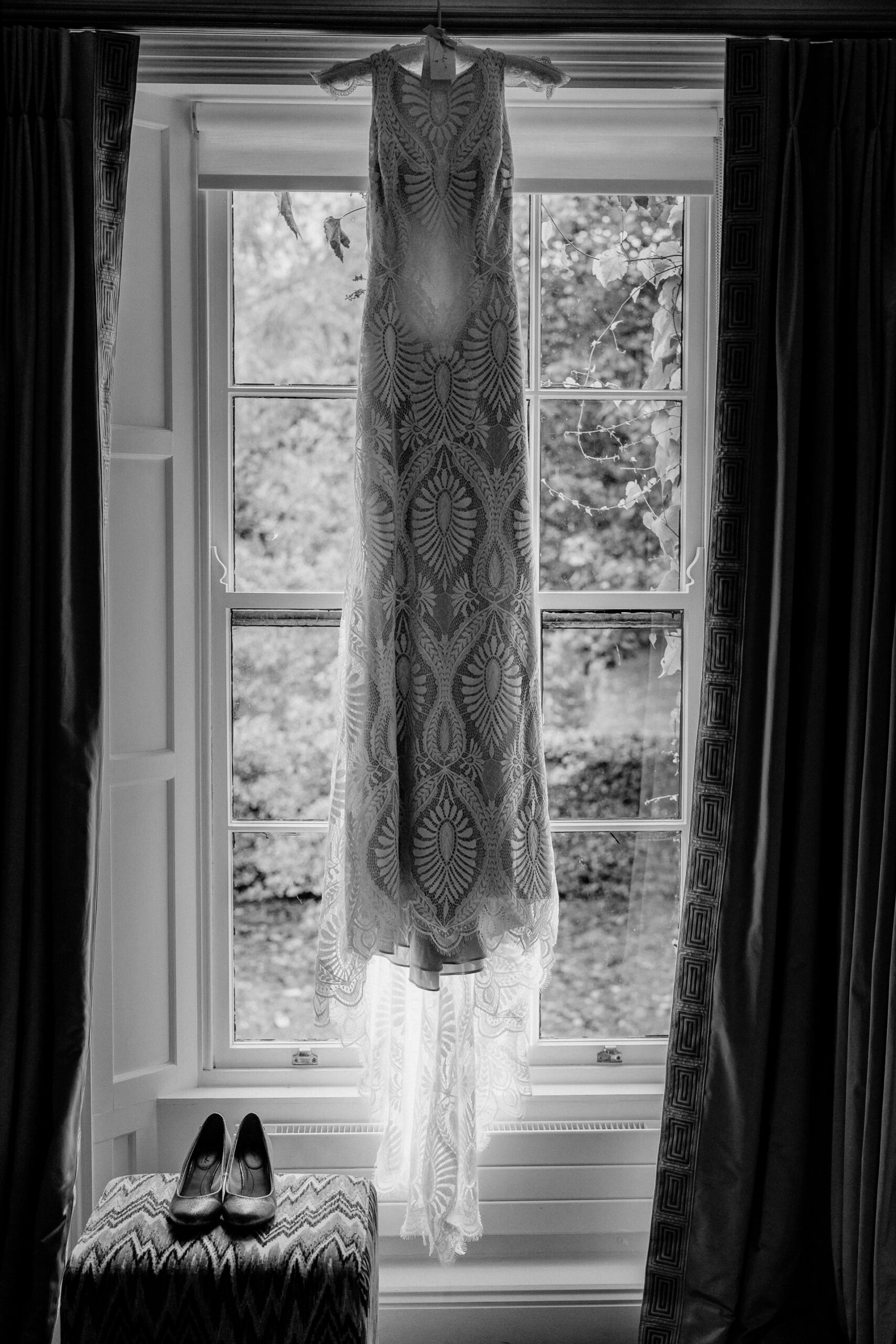 A curtain with a curtain