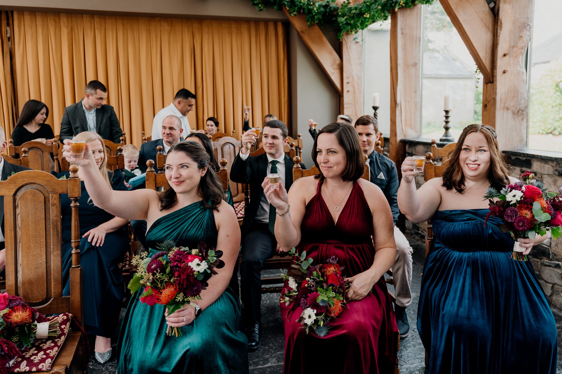 A group of people in formal wear