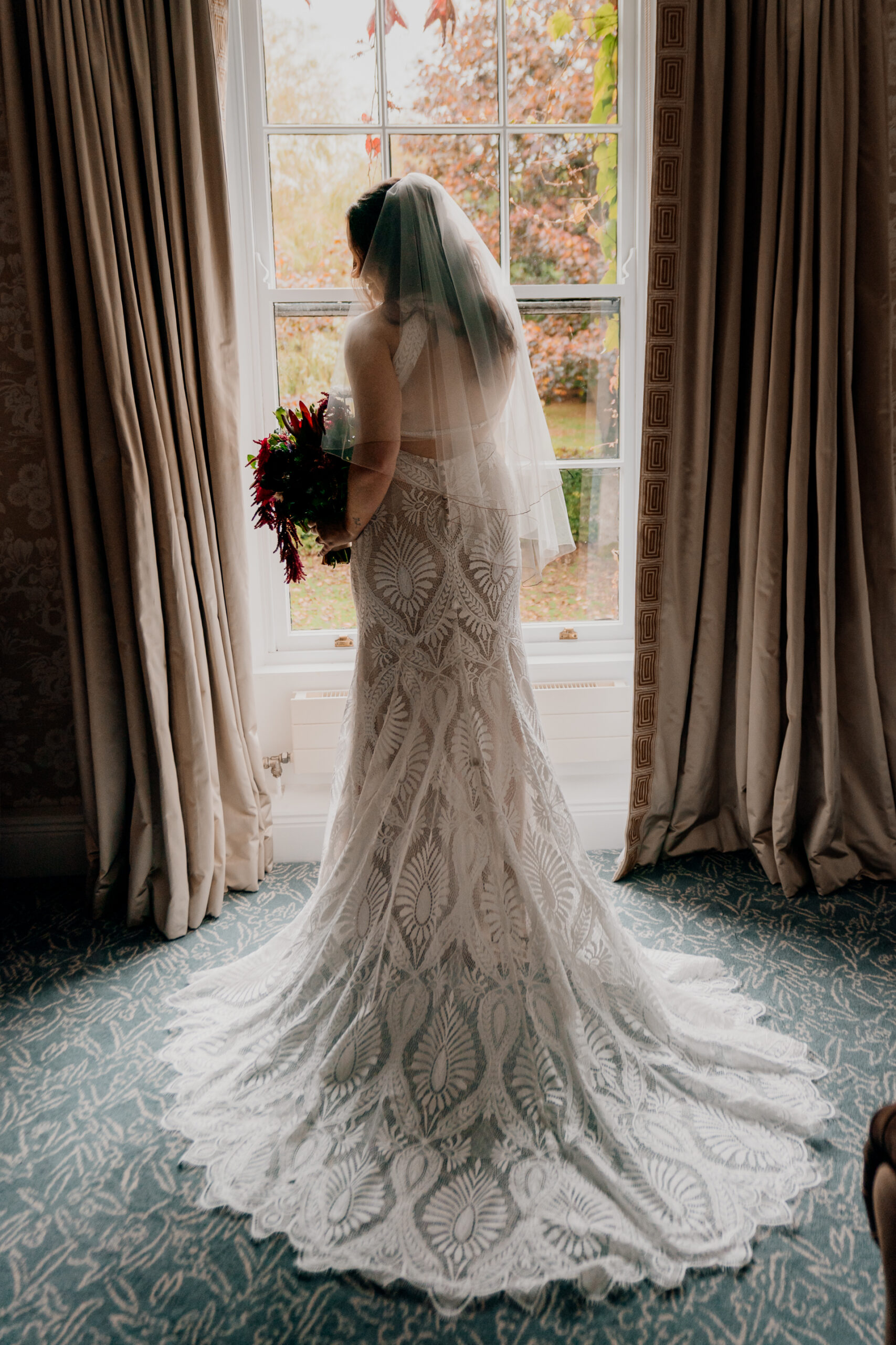 A person in a wedding dress