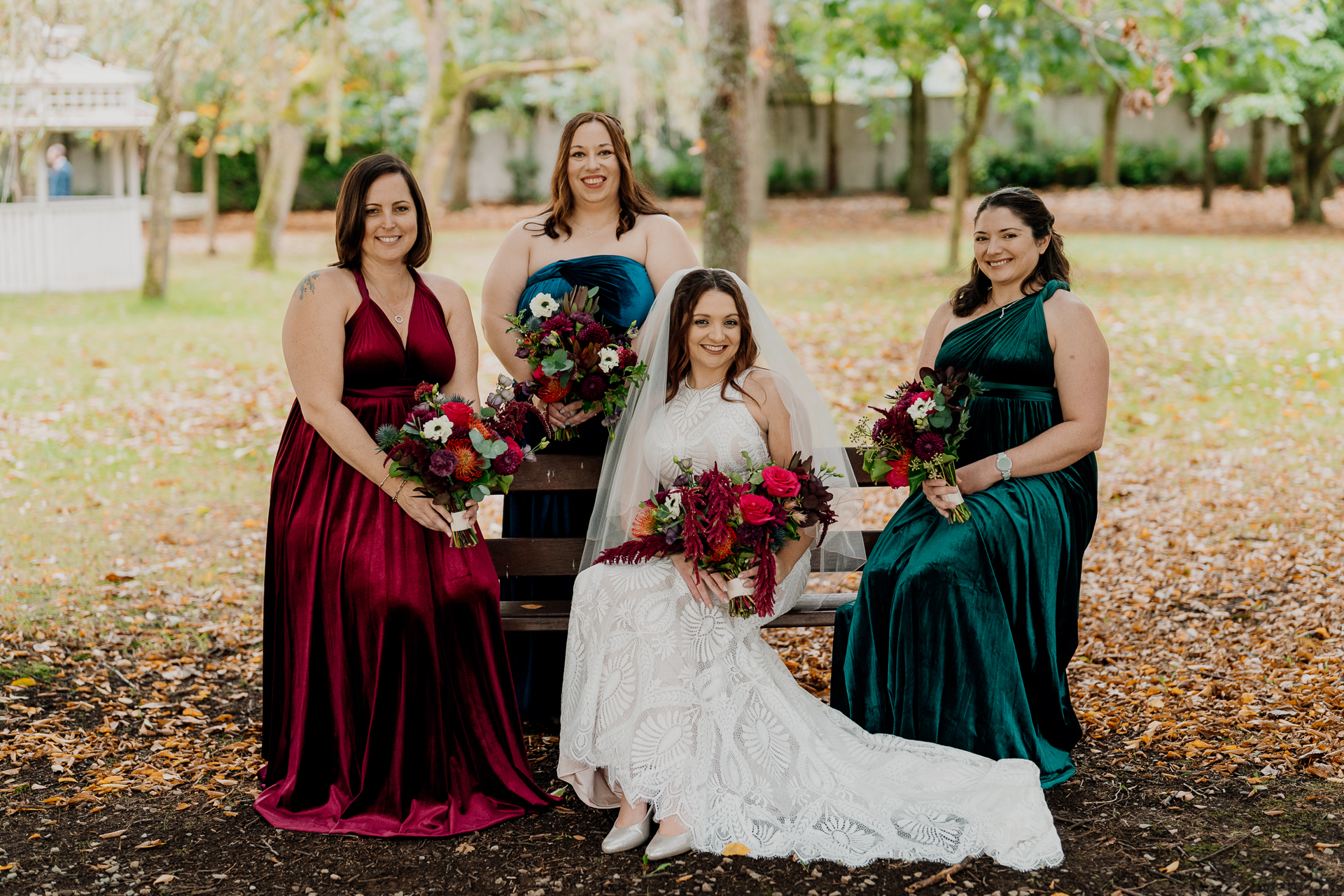 A group of women posing for a picture