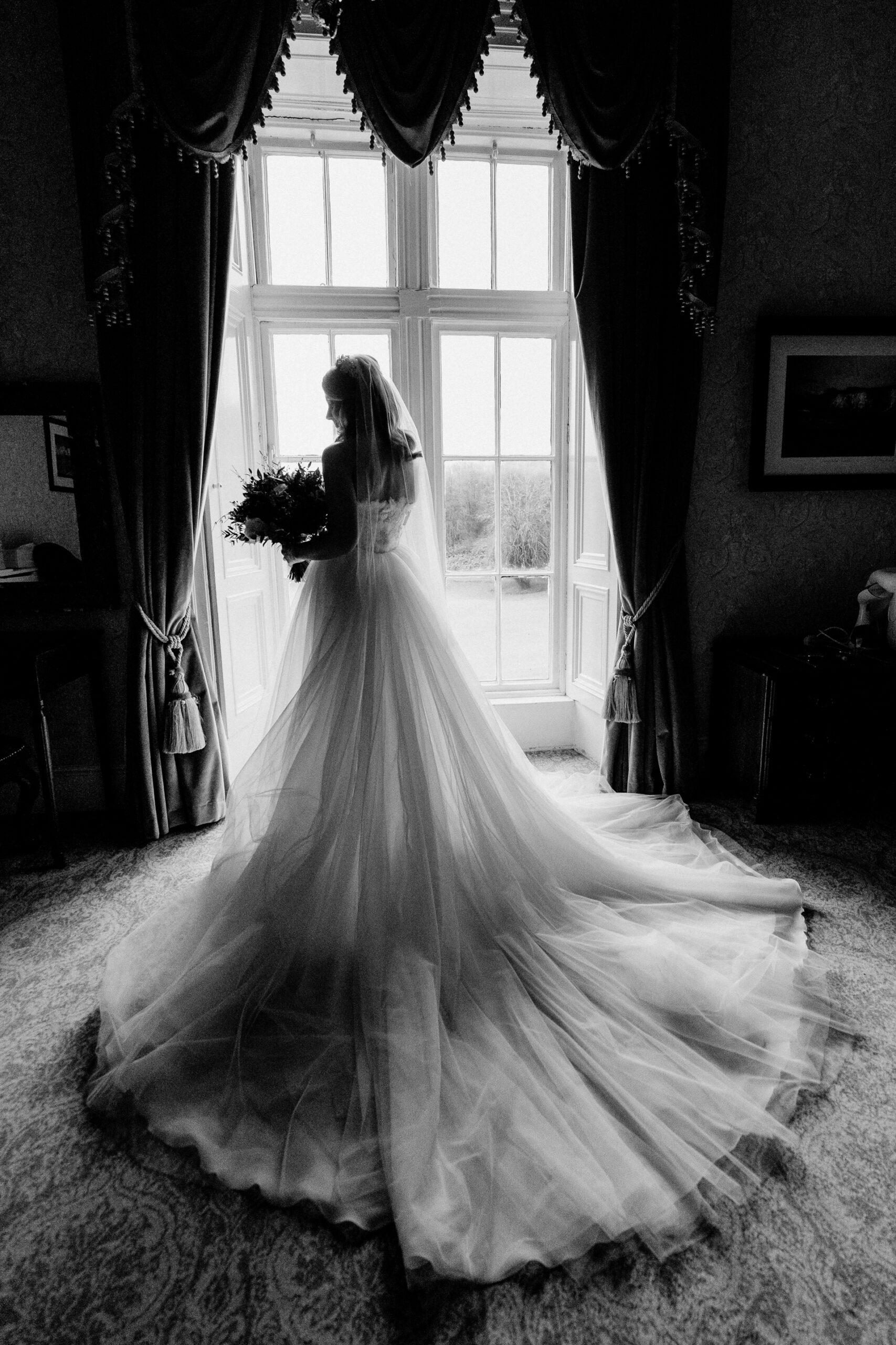 A person in a wedding dress