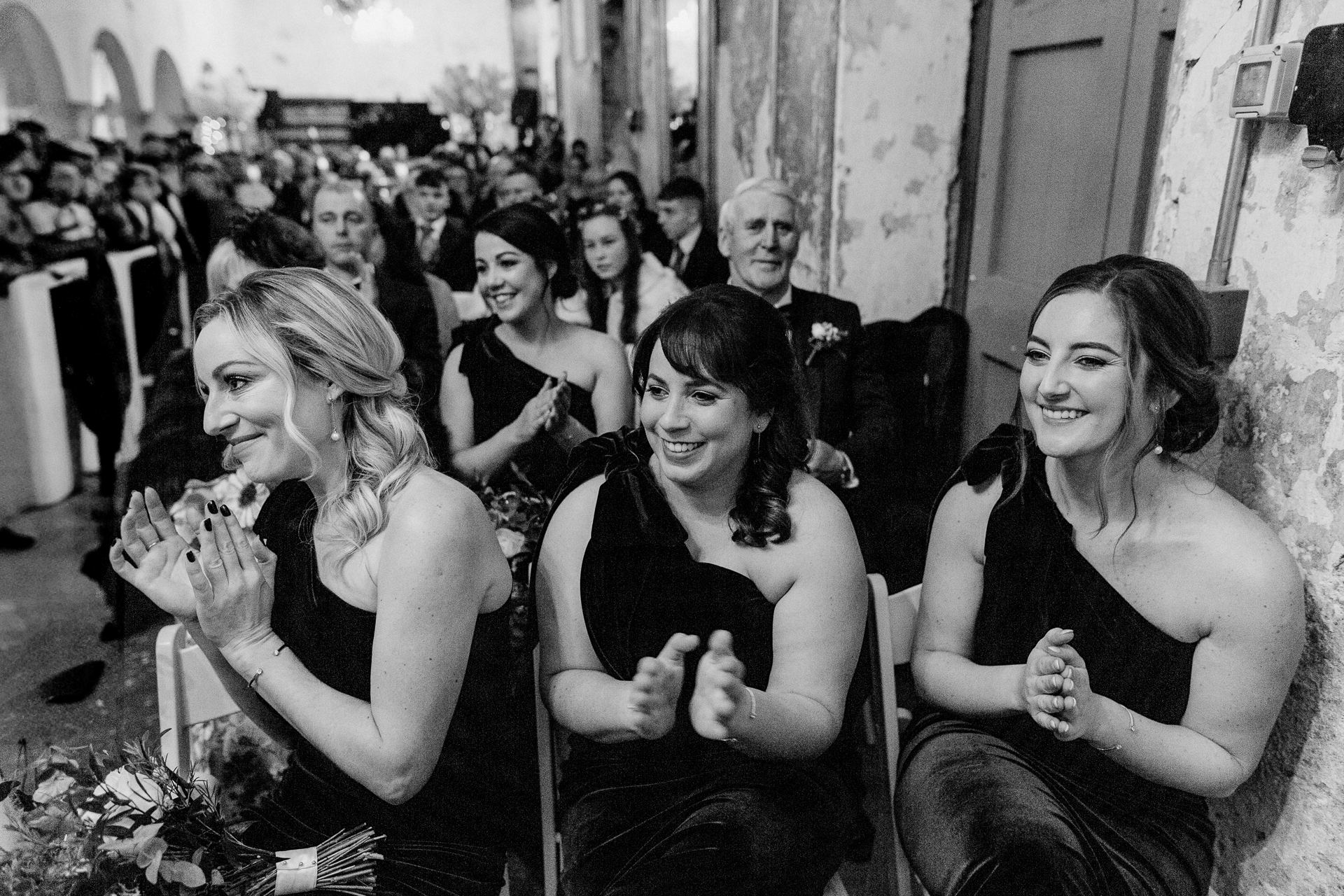 A group of women sitting in a room