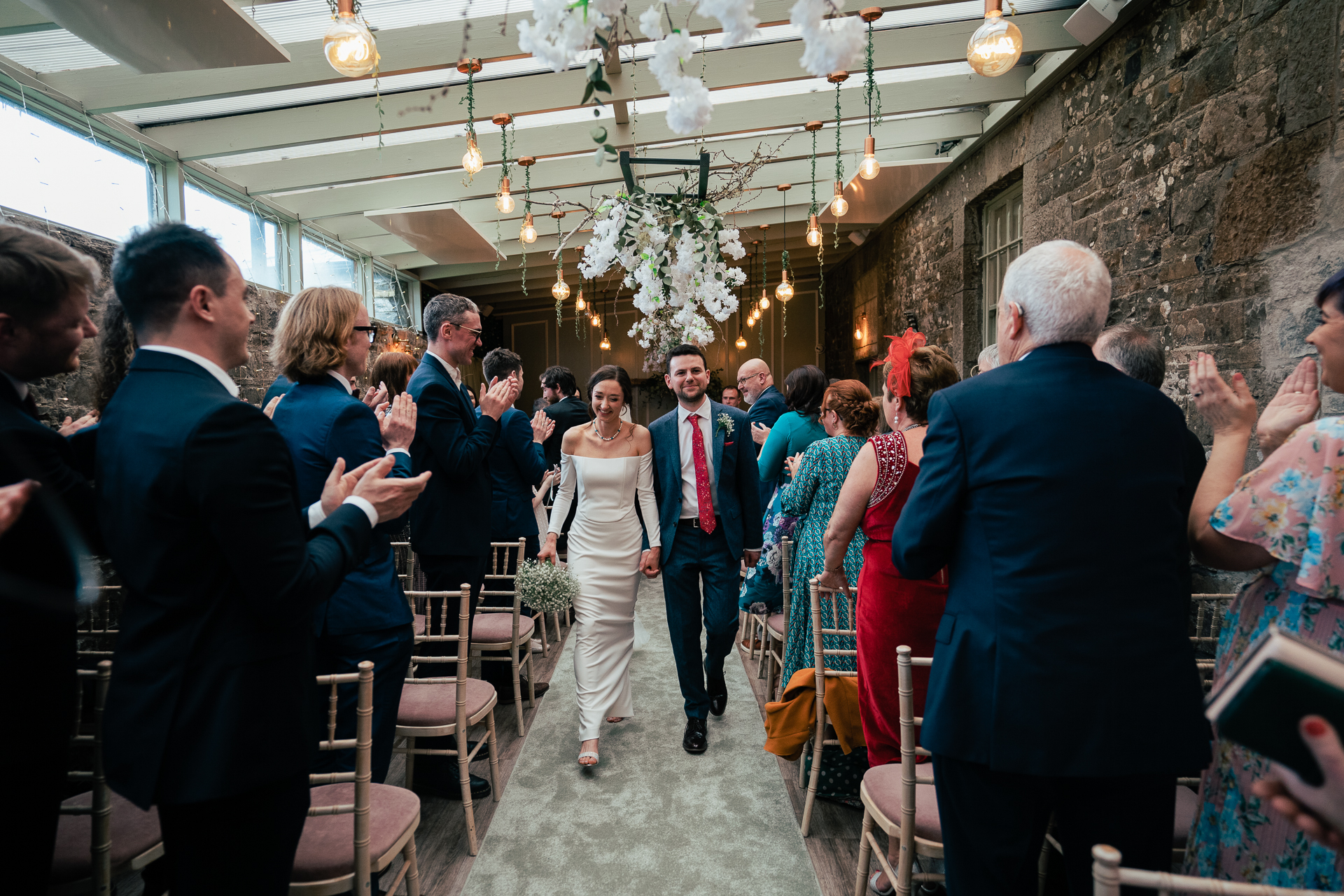 A group of people in a room